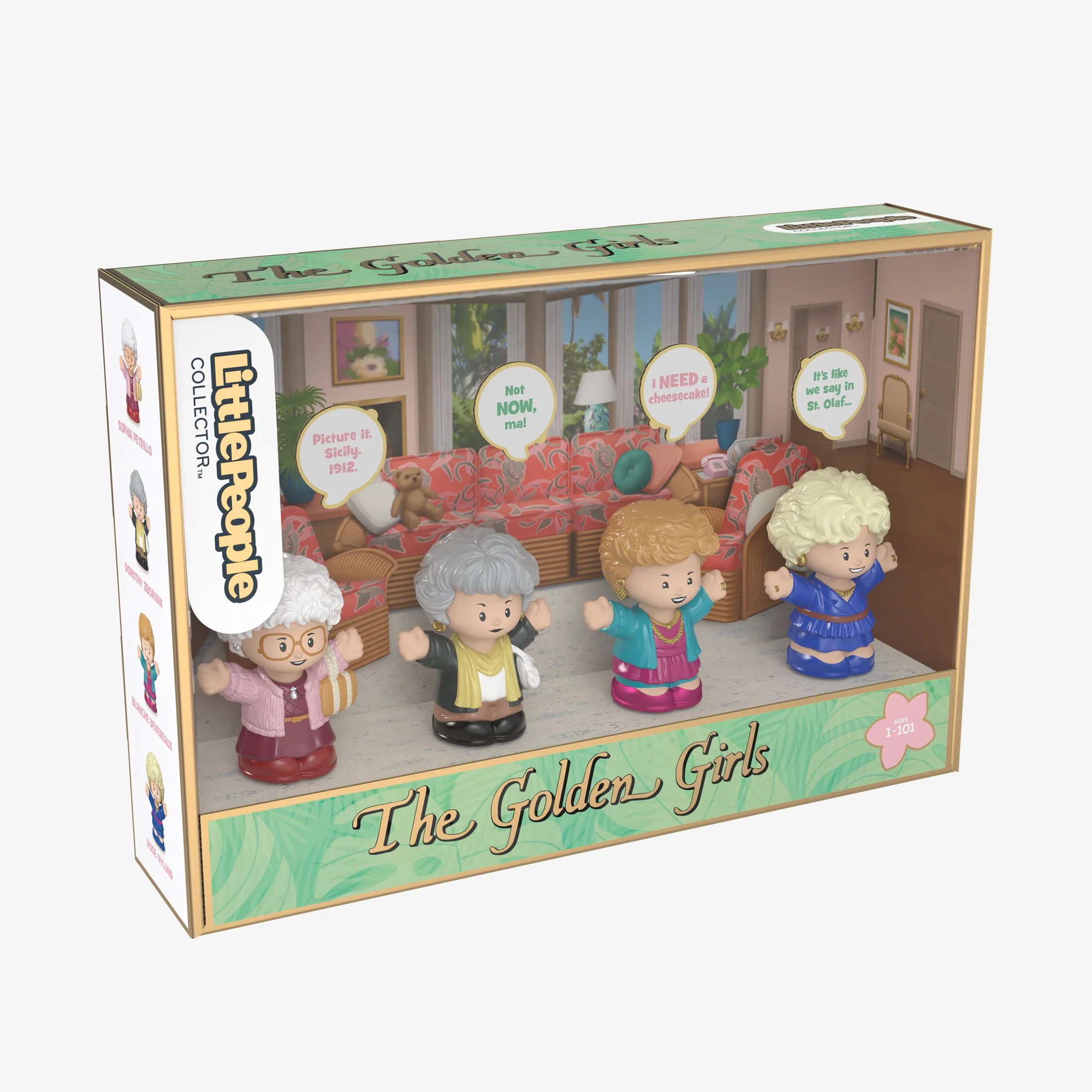 Mattel Creations Little People Collector The Golden Girls Figures