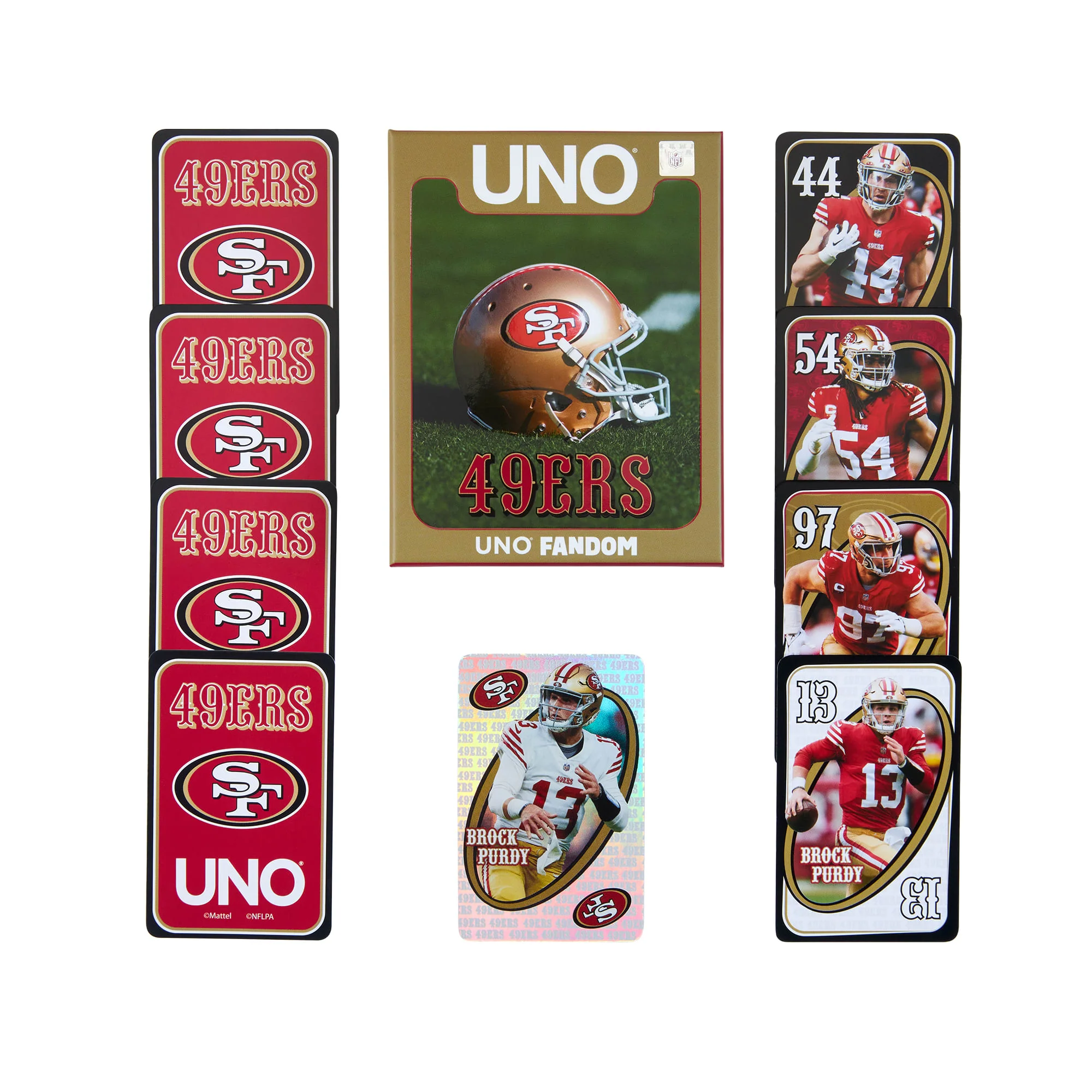 Mattel Creations UNO Fandom NFL San Francisco 49ers Game Deck