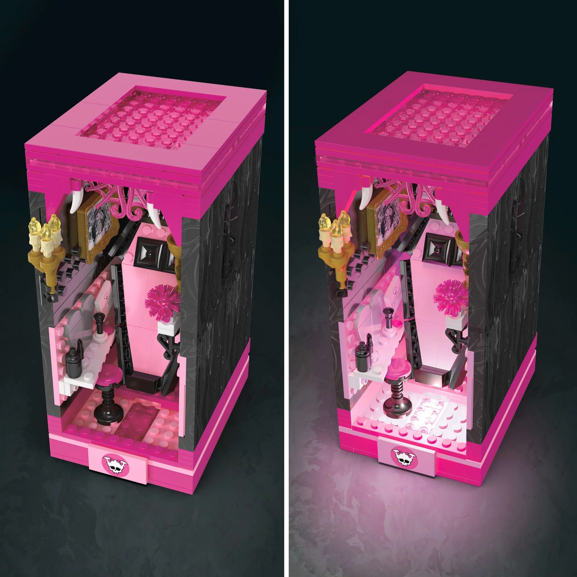 Mattel Creations MEGA Monster High Draculaura's Boo-k Crypt Building Toy Kit