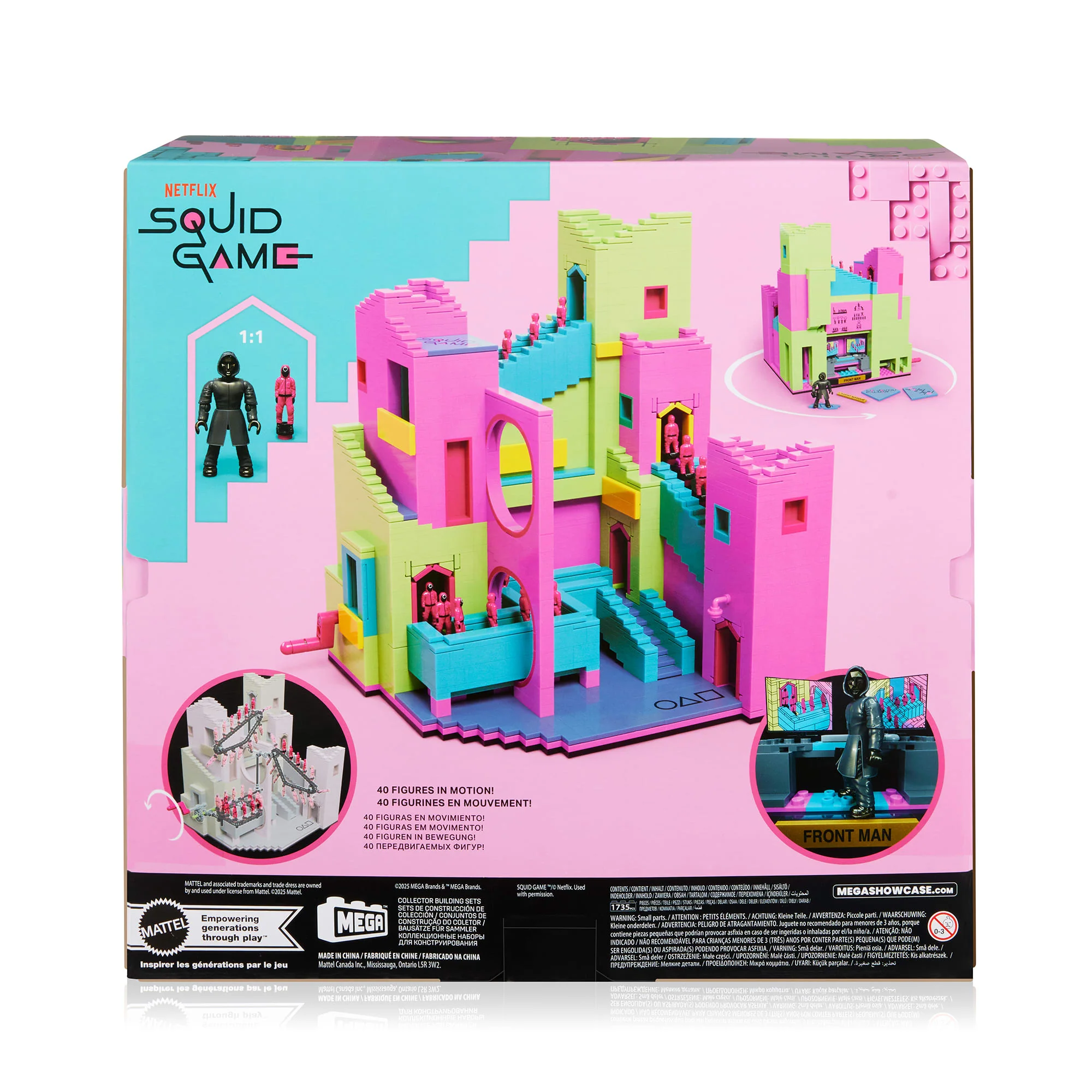 Mattel Creations MEGA Squid Game Staircase Collector Building Set