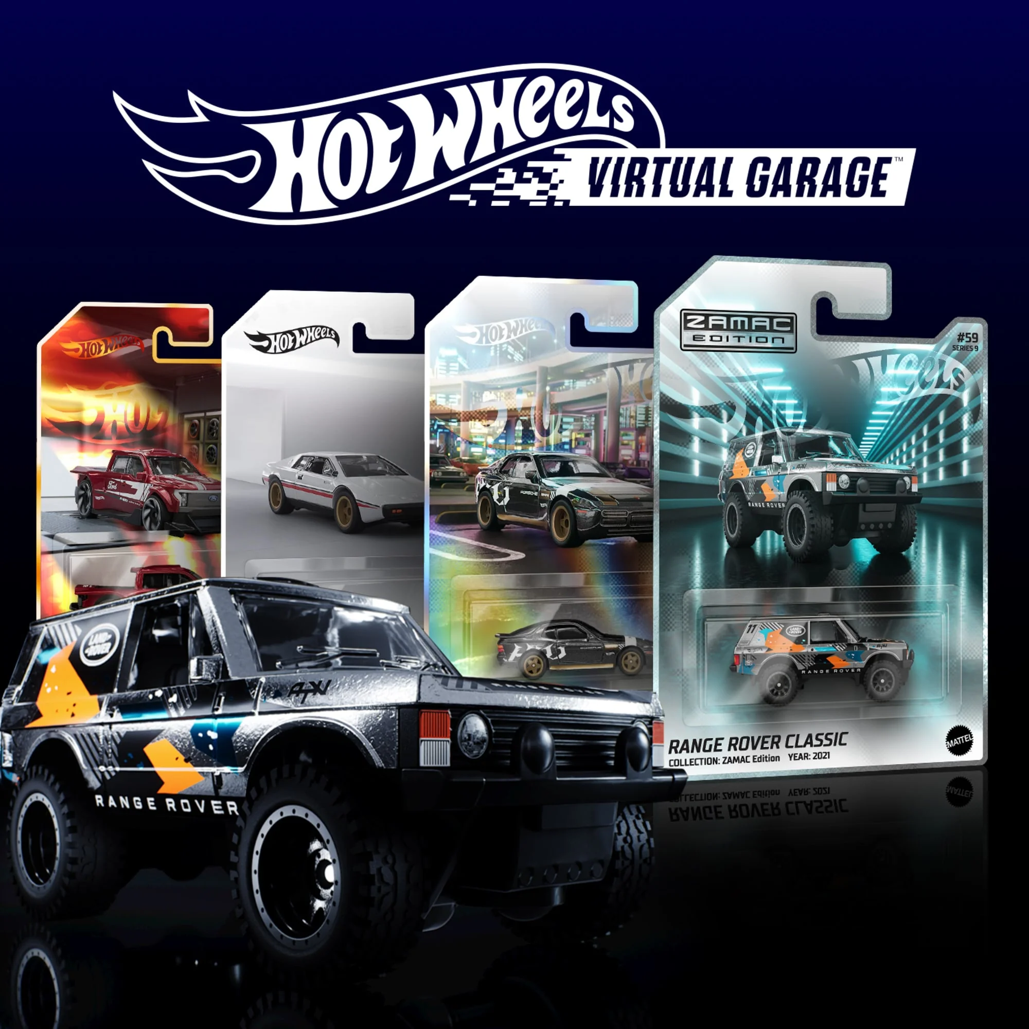 Mattel Creations Hot Wheels Virtual Garage Series 9: Premium Pack of 5 Virtual Collectibles