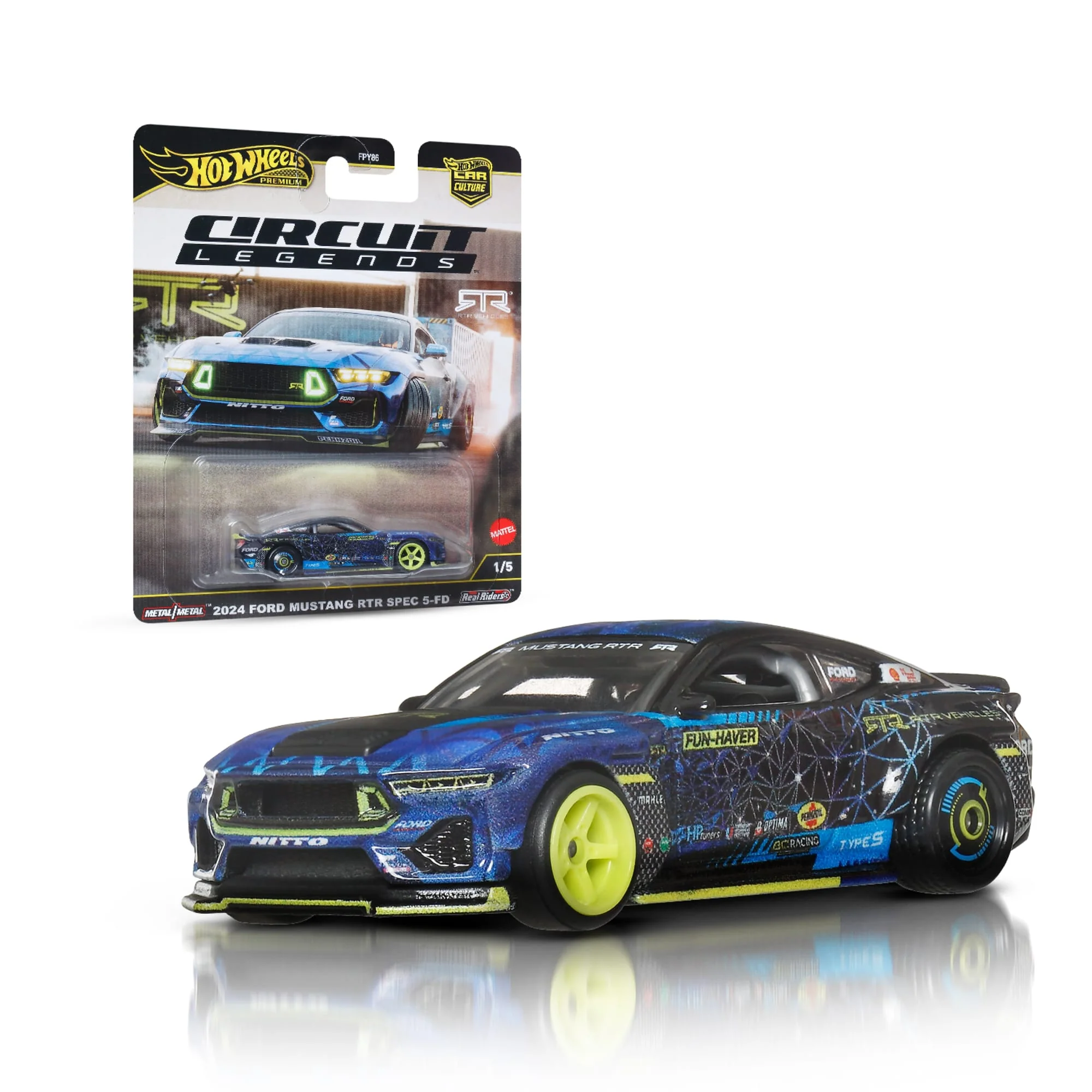 Mattel Creations Hot Wheels Premium Car Culture 2024 Mustang RTR Spec 5-FD