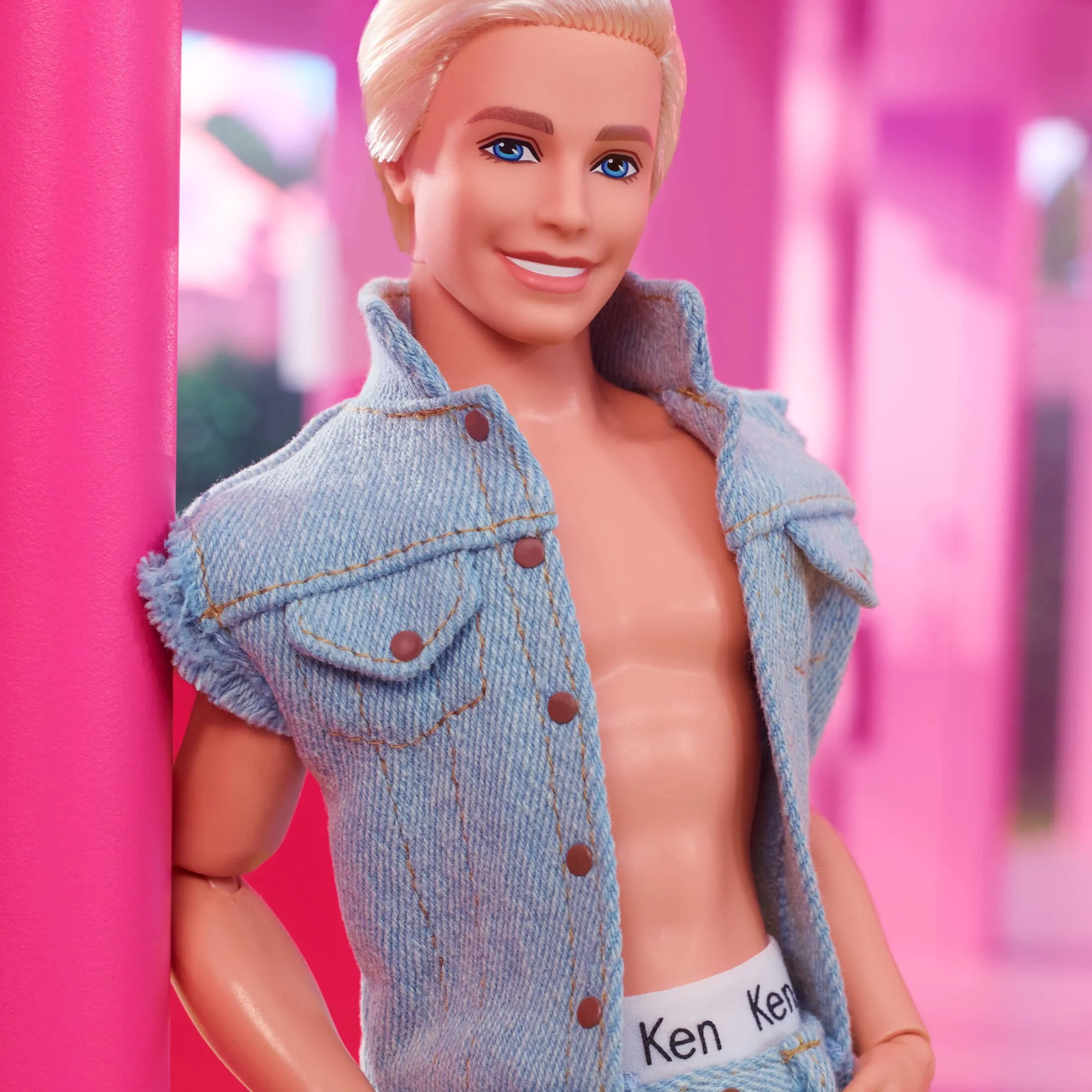 Mattel Creations Ken Doll Wearing Denim Matching Set – Barbie The Movie