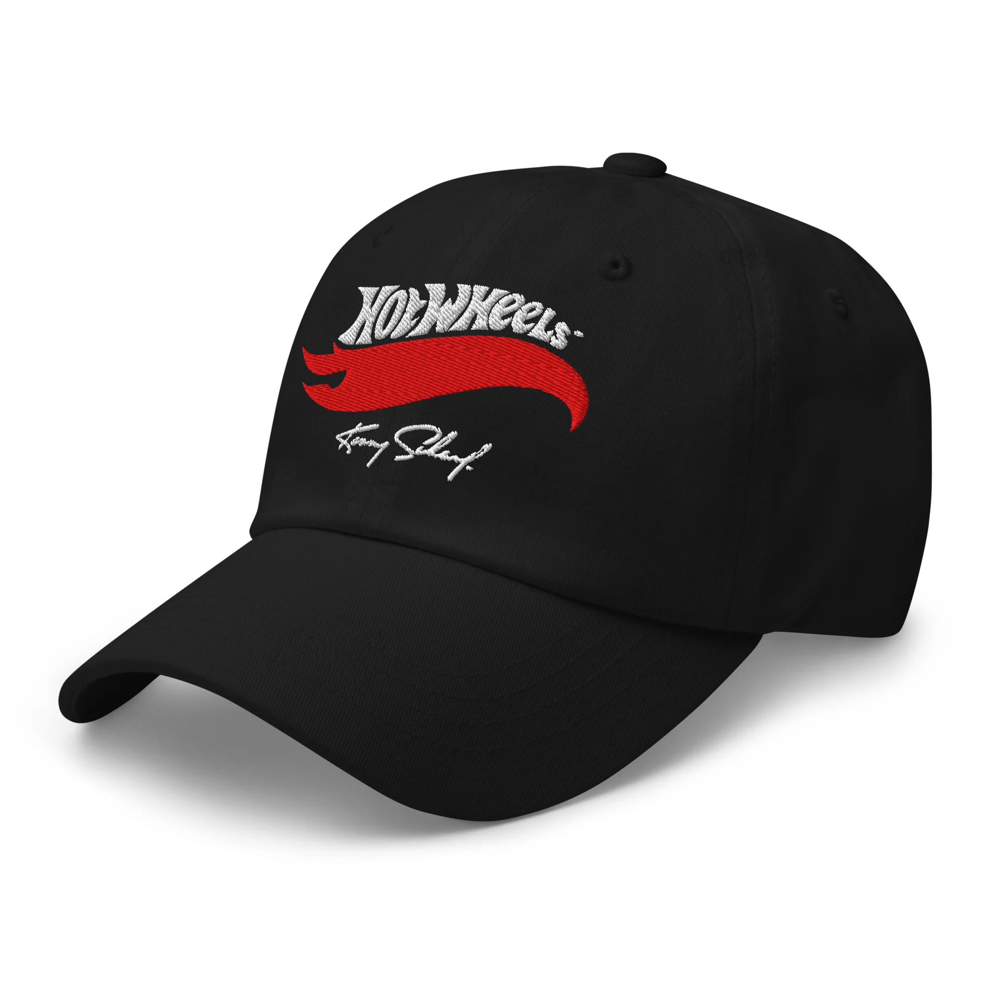Mattel Creations Hot Wheels x Kenny Scharf Black Embroidered Dad Hat