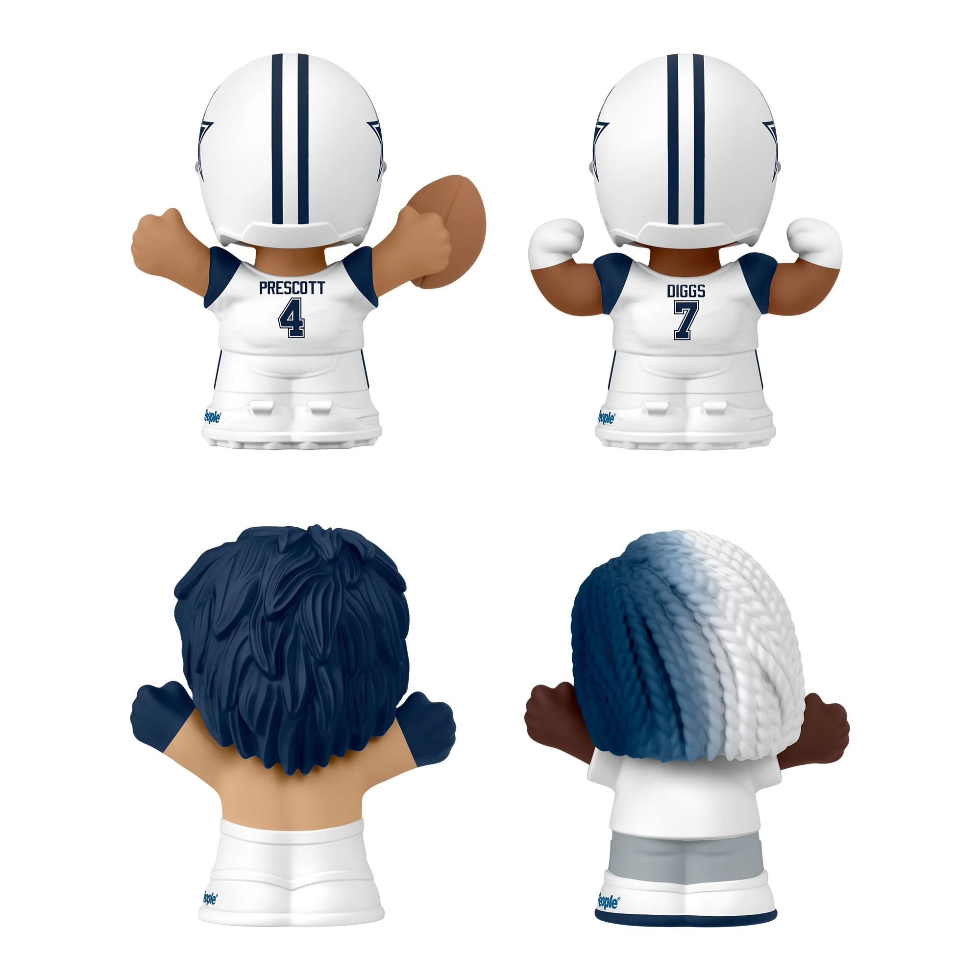Mattel Creations Little People Collector Dallas Cowboys Alternate Jersey Figure Set