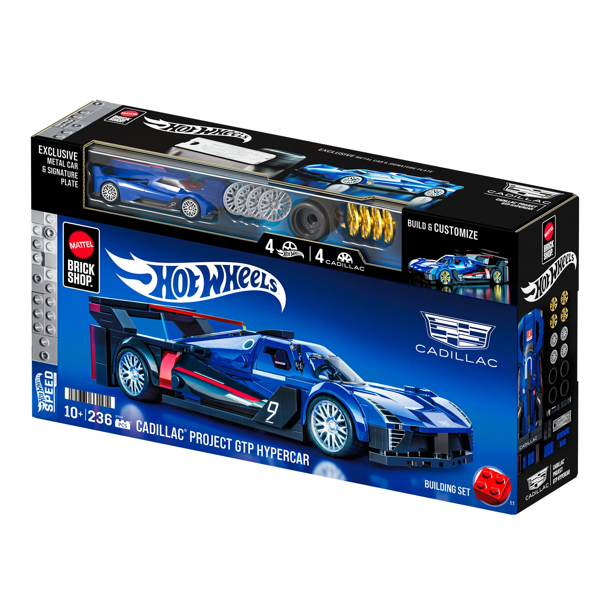 Mattel Creations Mattel Brick Shop Hot Wheels Cadillac Project GTP Hypercar Building Set