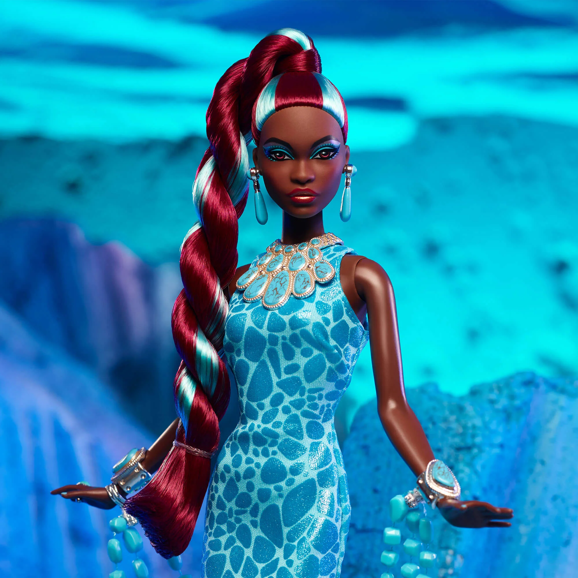Mattel Creations Barbie Fantasy Collection Turquoise Doll