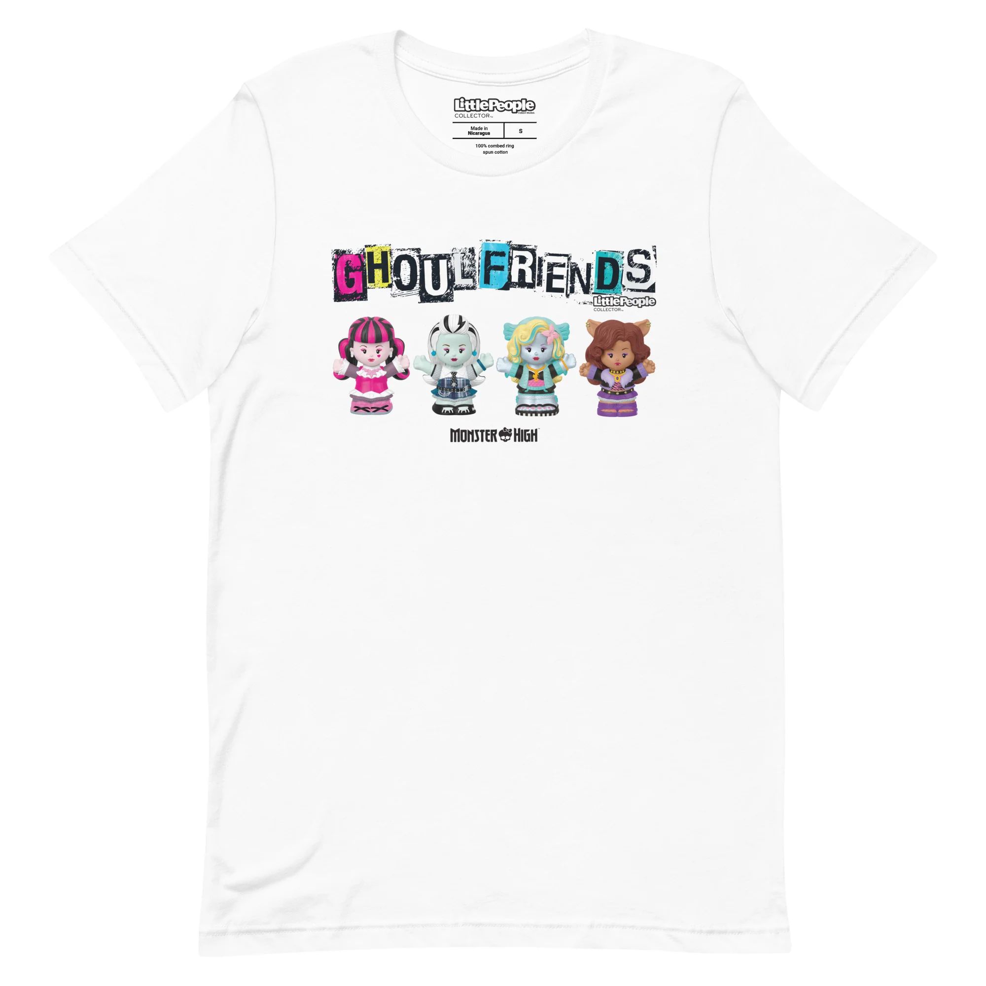Mattel Creations Little People Collector Monster High White T-Shirt