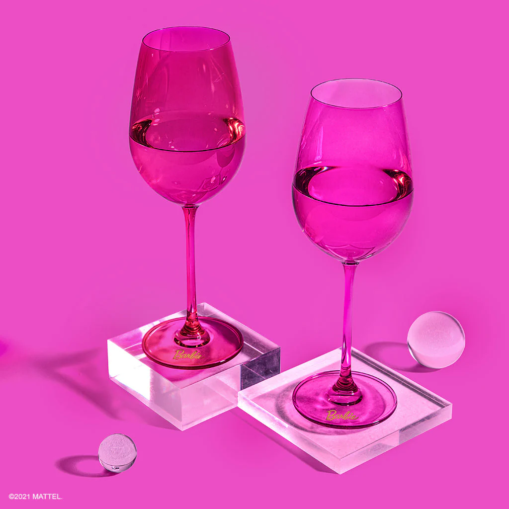 Mattel Creations Barbie™ X Dragon Glassware® Wine Glasses