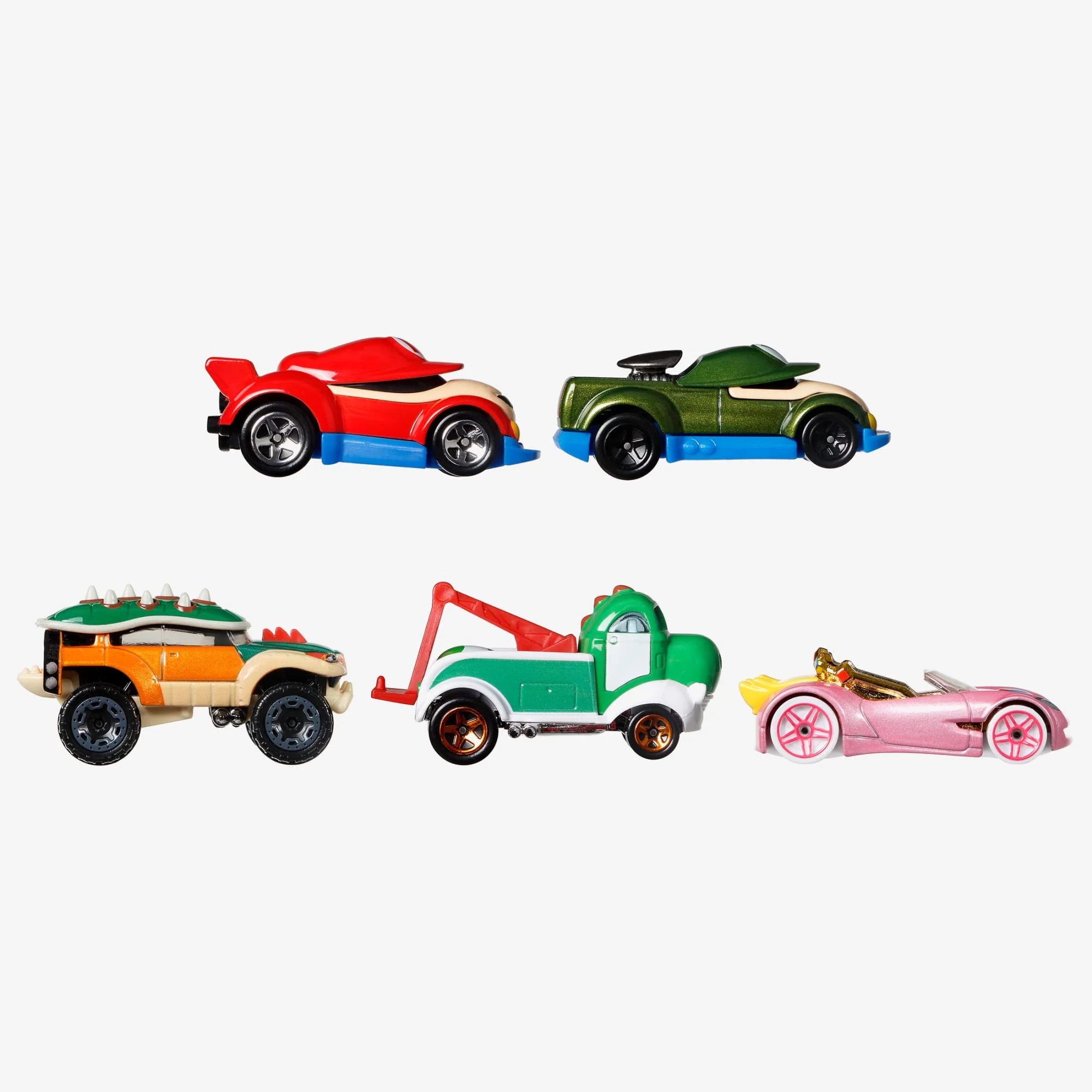 Mattel Creations Hot Wheels Super Mario Character Cars 5-Pack