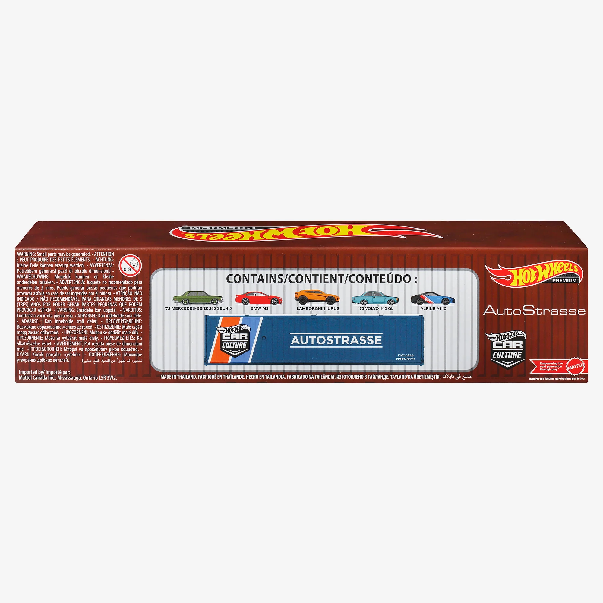 Mattel Creations Hot Wheels Strasse, Autobahn, Autostrasse Container Set
