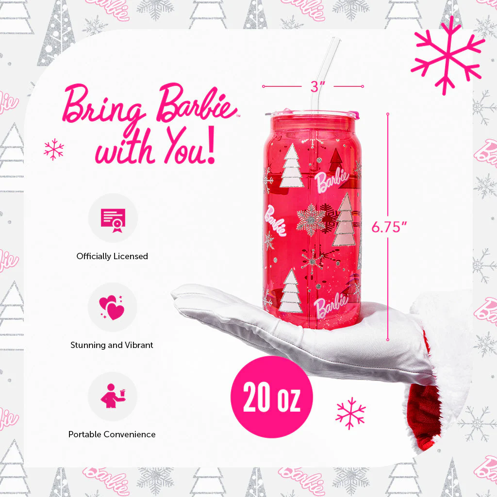 Mattel Creations Barbie™ Christmas Drinking Glasses - 20 Oz