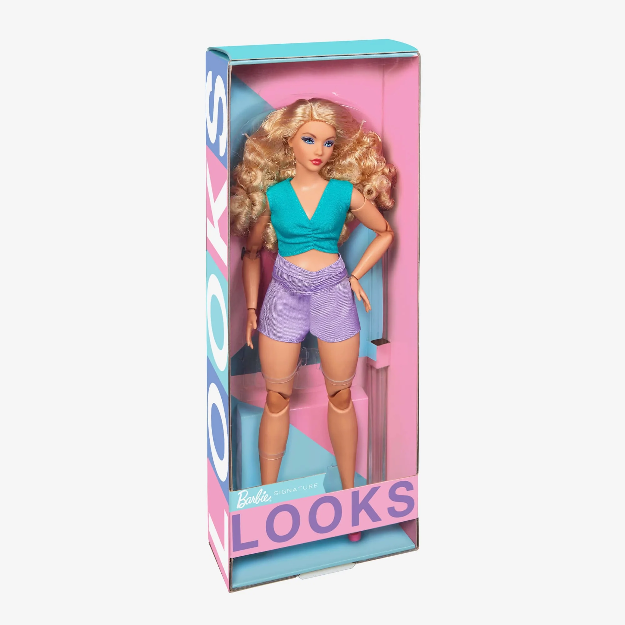 Mattel Creations Barbie Looks Doll (Curvy, Curly Blonde Hair)