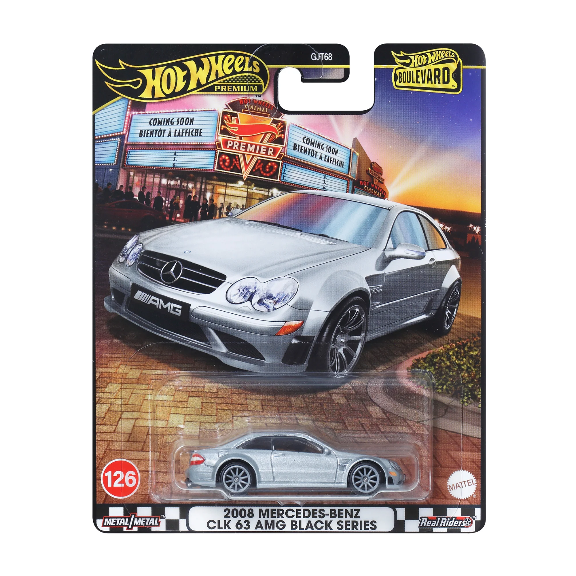 Mattel Creations Hot Wheels Boulevard 2008 Mercedes-Benz CLK 63 AMG Black Series