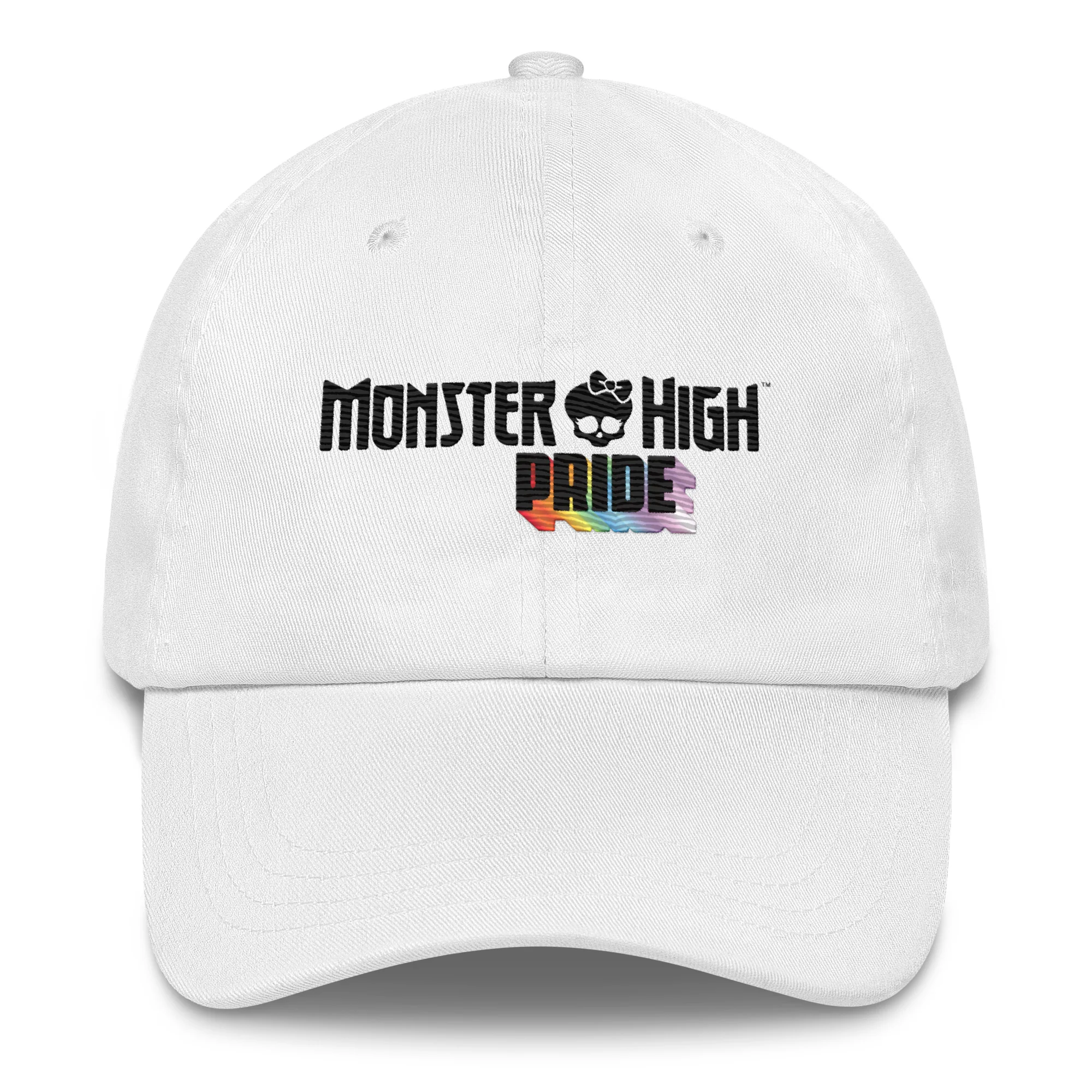 Mattel Creations Monster High Pride Logo White Hat