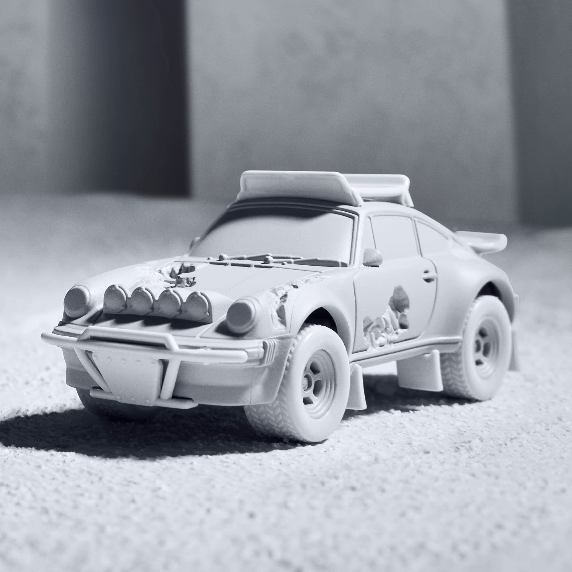 Mattel Creations Hot Wheels x Daniel Arsham Eroded Porsche Safari
