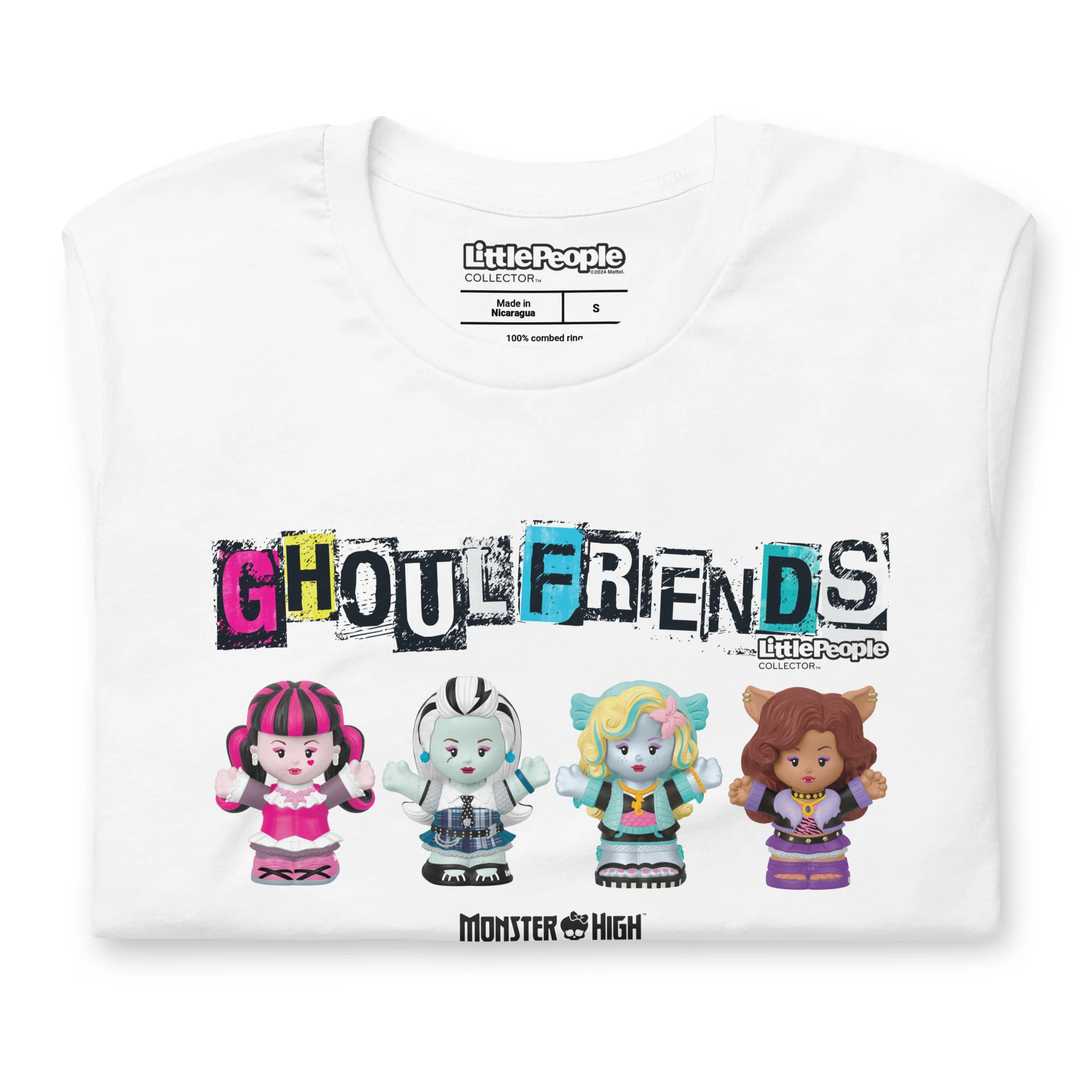 Mattel Creations Little People Collector Monster High White T-Shirt