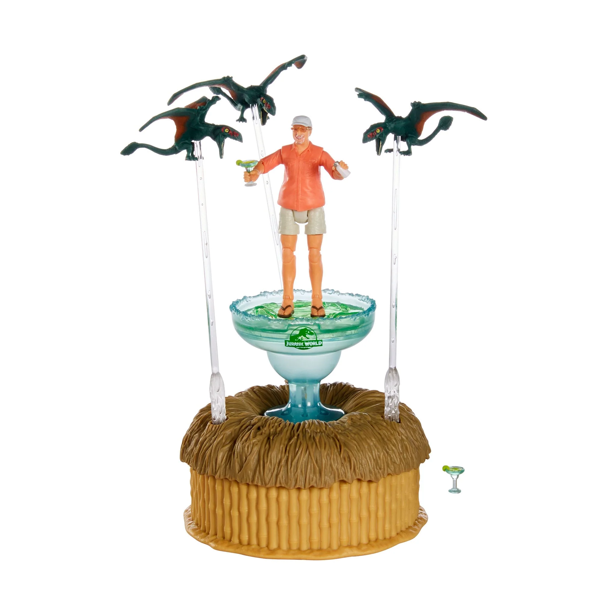 Mattel Creations Jurassic World Hammond Collection Bubbles Up Jimmy Buffett Figure