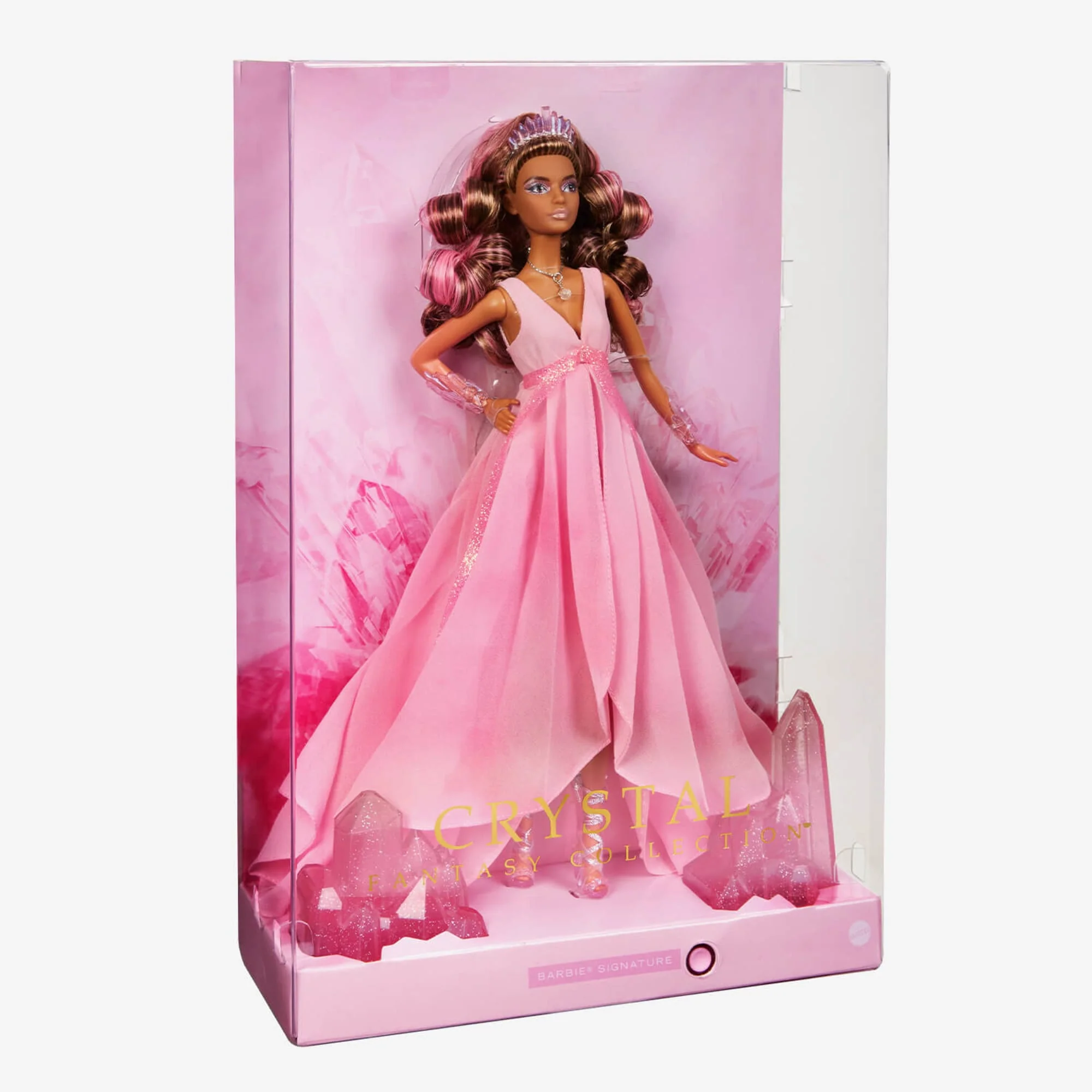 Mattel Creations Barbie Crystal Fantasy Collection Rose Quartz Doll