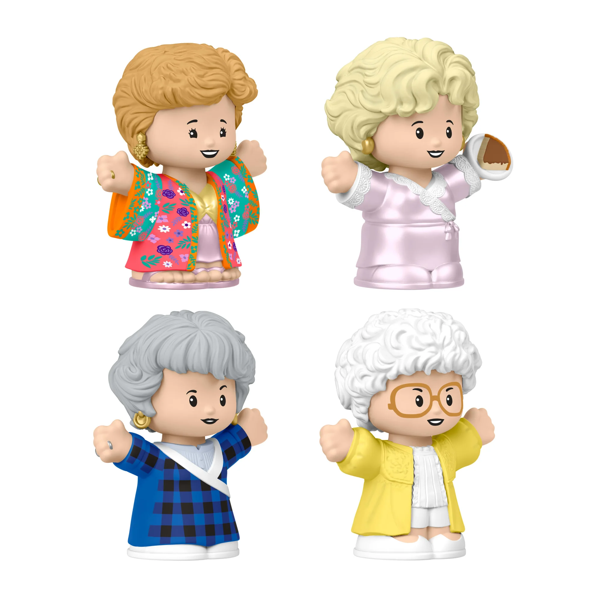 Mattel Creations Little People Collector The Golden Girls Late Night Cheesecake, 40th Anniversary Set