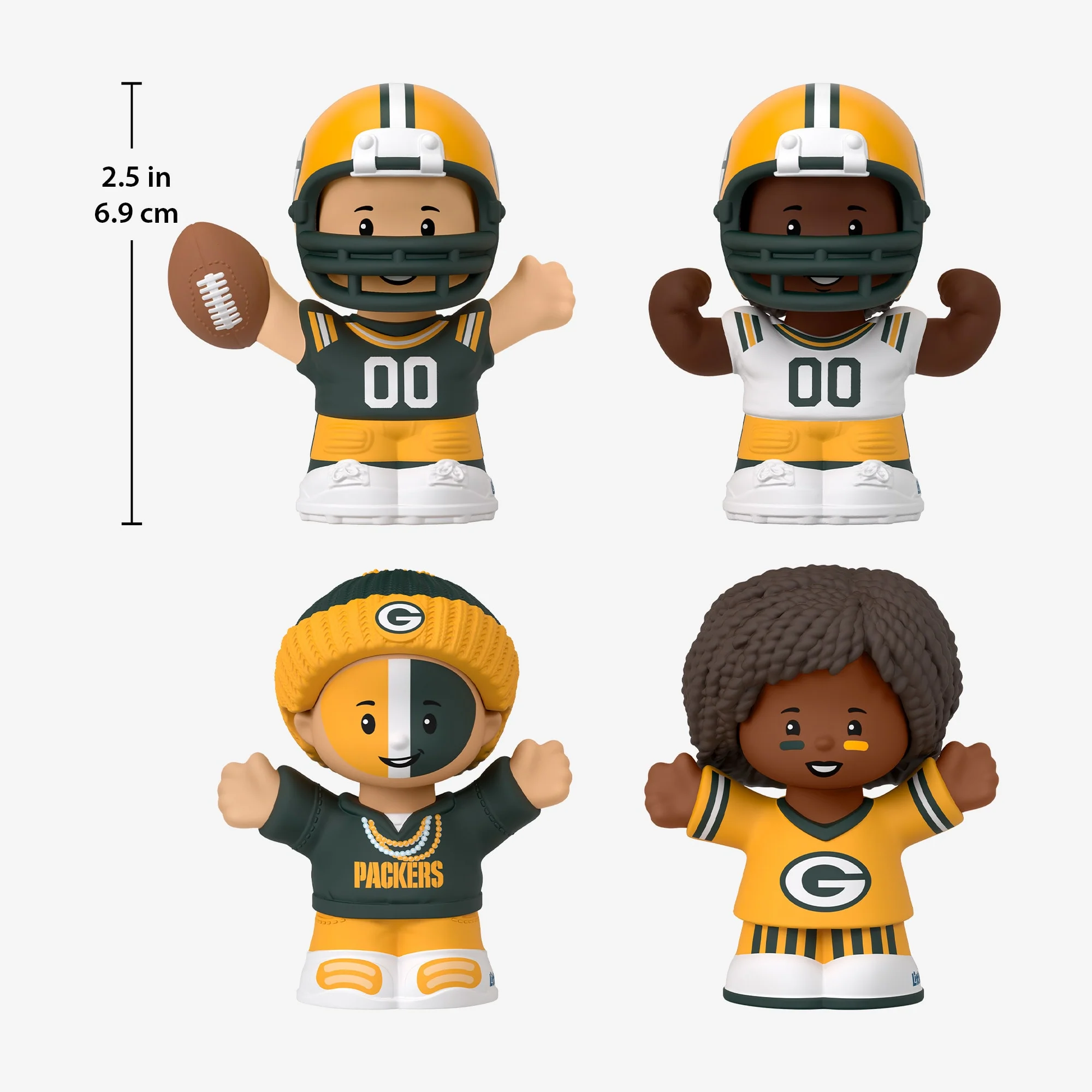 Mattel Creations Little People Collector x NFL Green Bay Packers Set