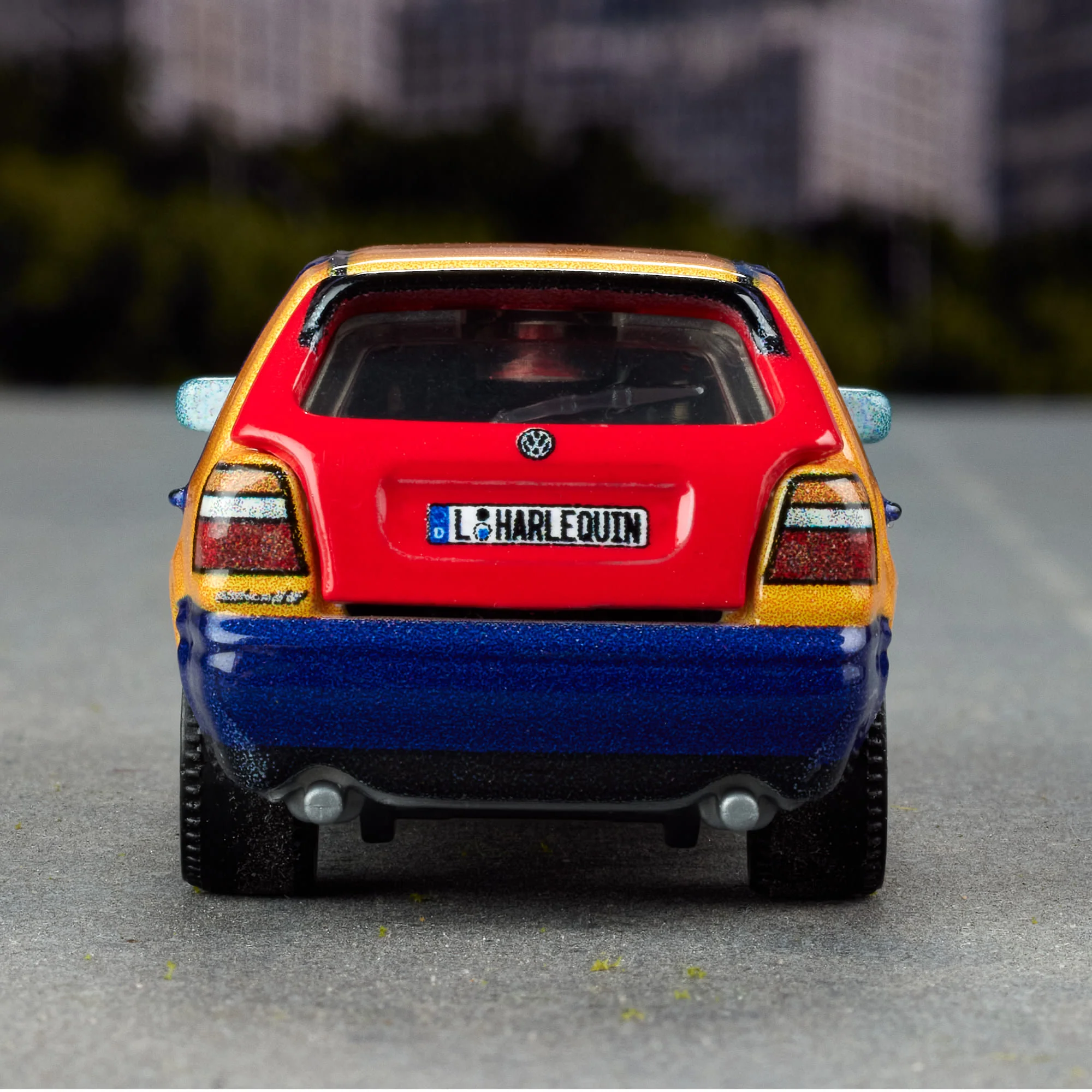 Mattel Creations Matchbox 1995 Volkswagen Golf Harlequin
