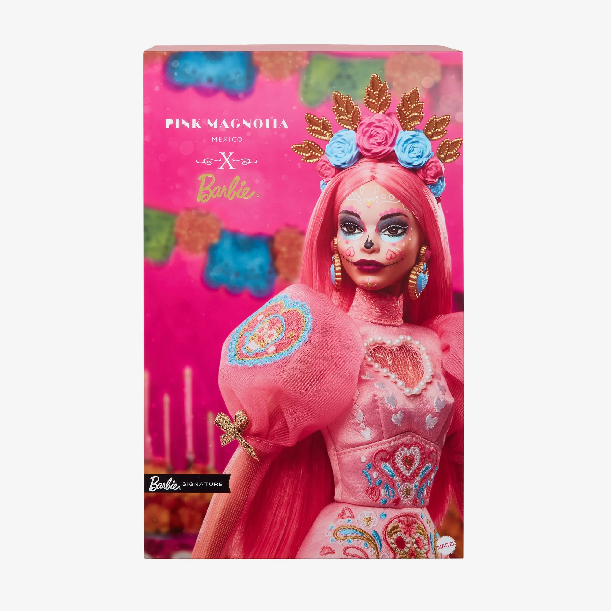 Mattel Creations 2023 Día De Muertos Barbie x Pink Magnolia Doll