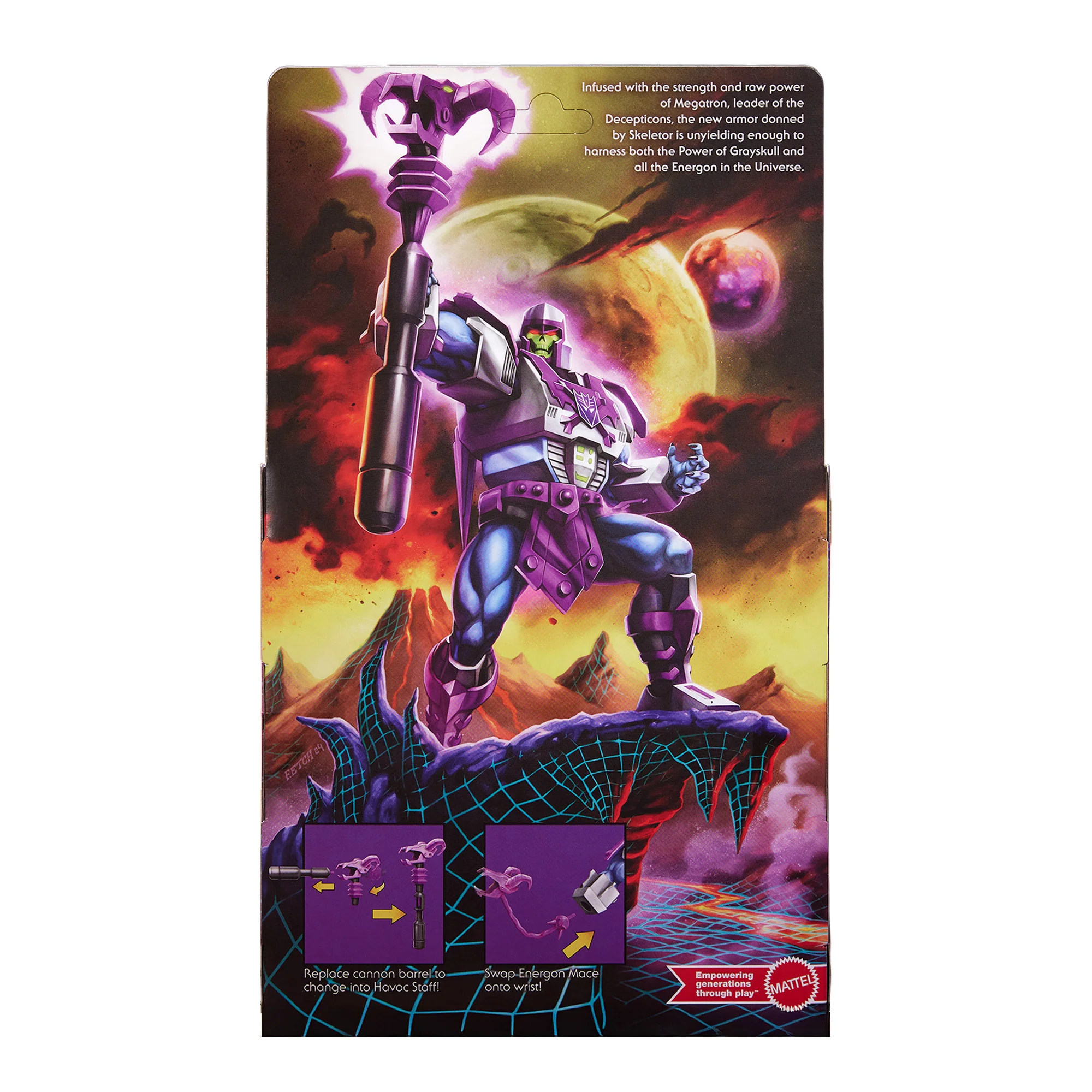 Mattel Creations Masters of the Universe x Transformers Megatron Armor Skeletor Action Figure