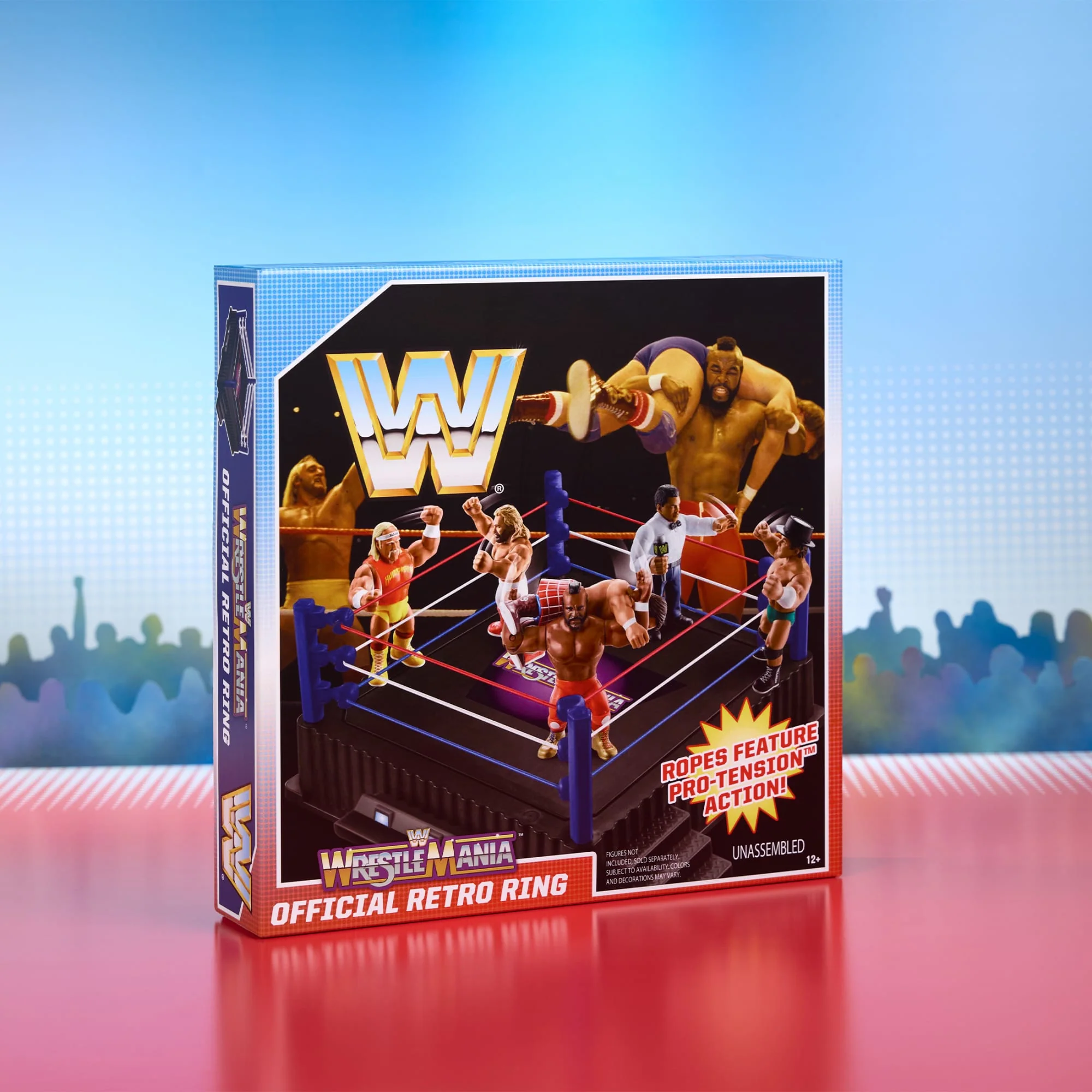 Mattel Creations WWE Retro WrestleMania Ring for Retro Action Figures