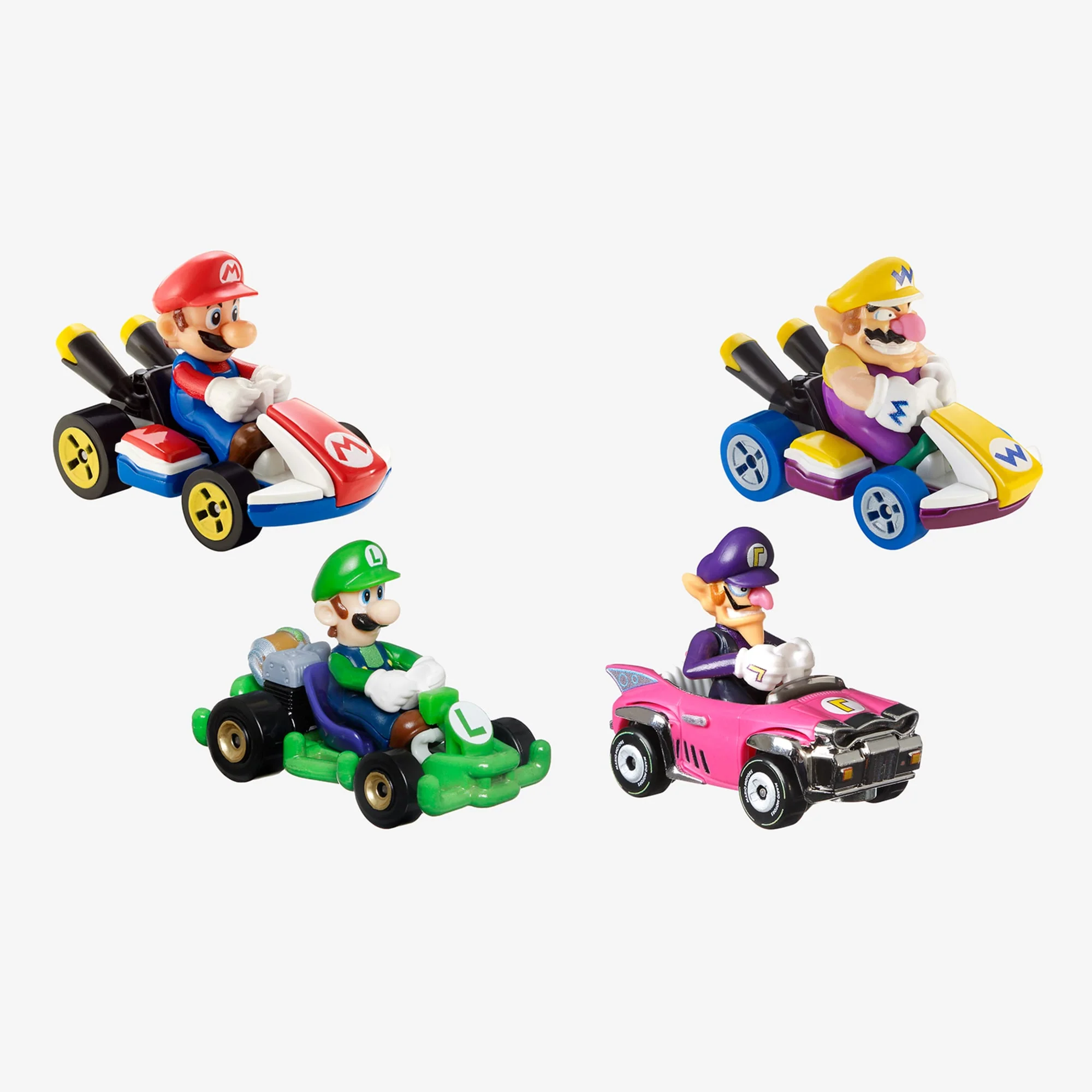 Mattel Creations Hot Wheels Mario Kart Vehicles 4-Pack