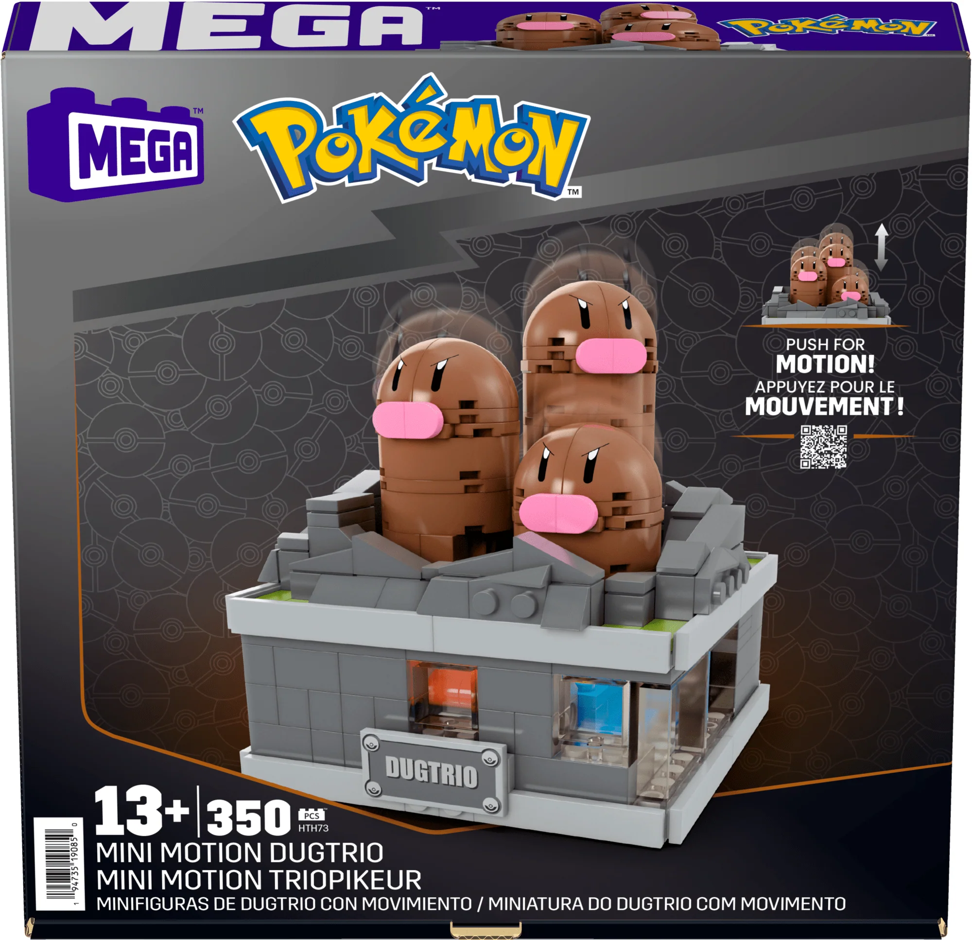 Mattel Creations Pokémon Mini Motion Dugtrio Building Set by MEGA
