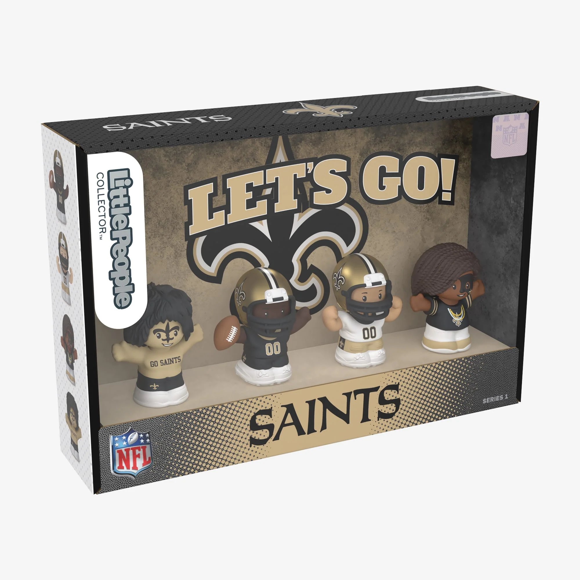 Mattel Creations Little People Collector x NFL New Orleans Saints Set