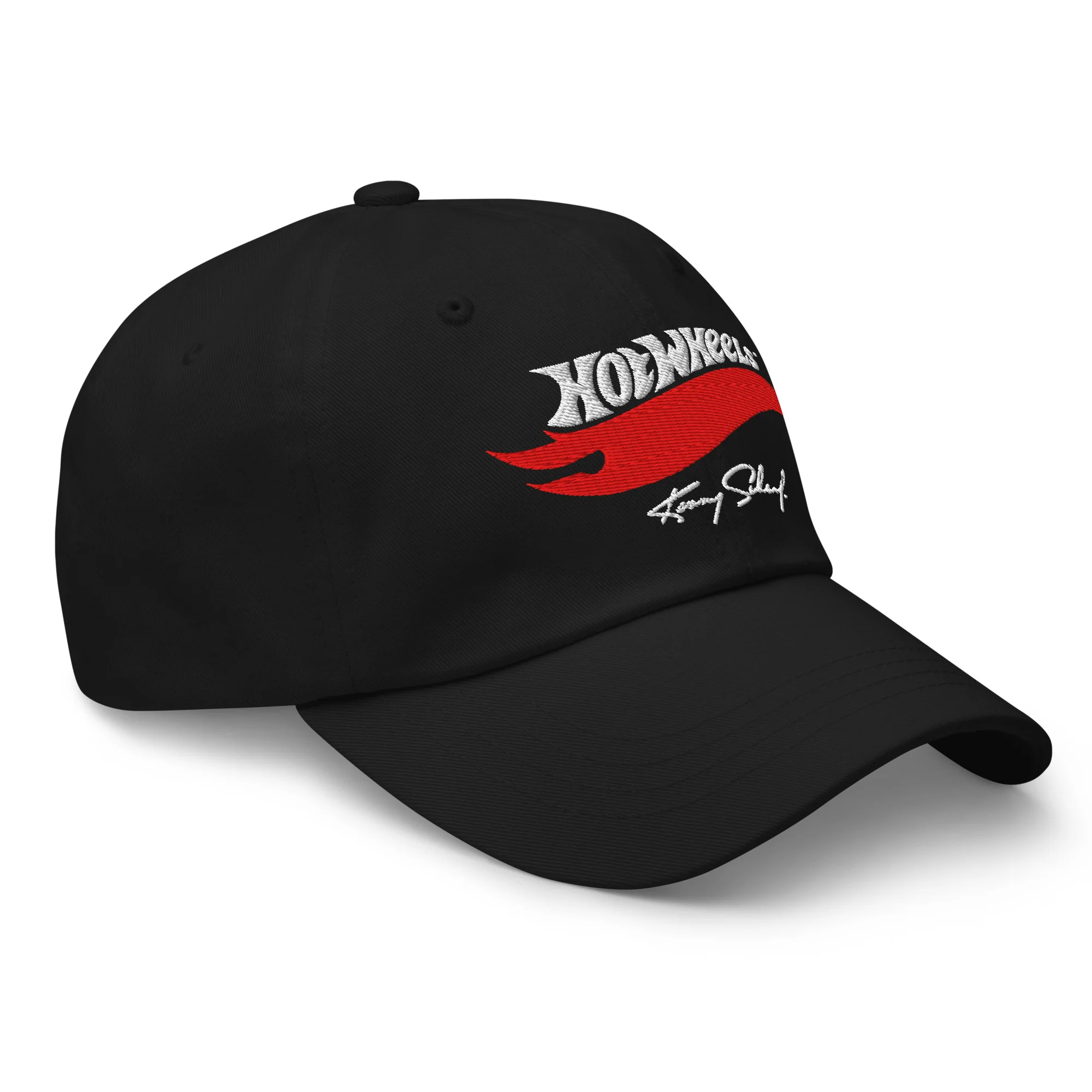 Mattel Creations Hot Wheels x Kenny Scharf Black Embroidered Dad Hat