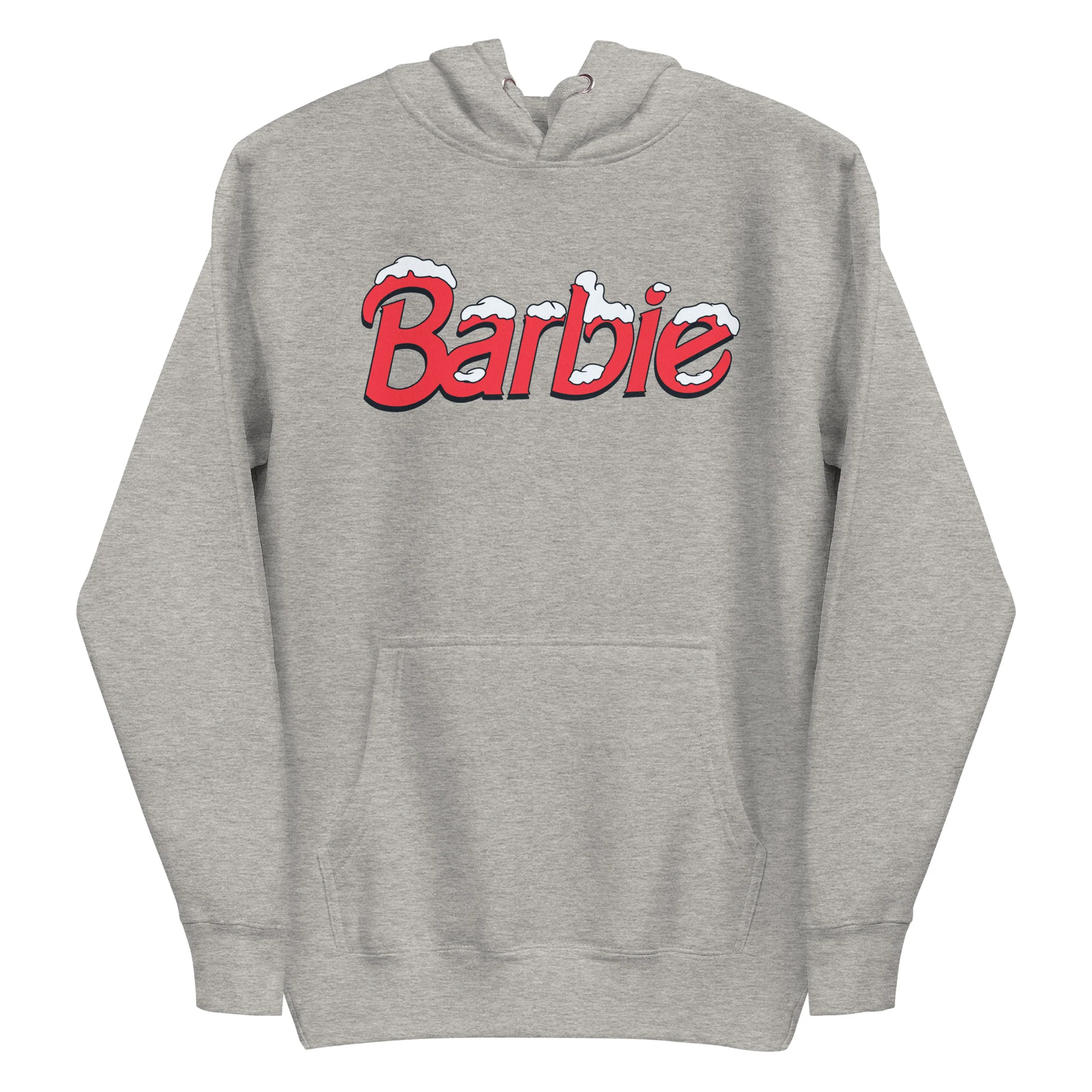 Mattel Creations Barbie Snow Logo Gray Hoodie