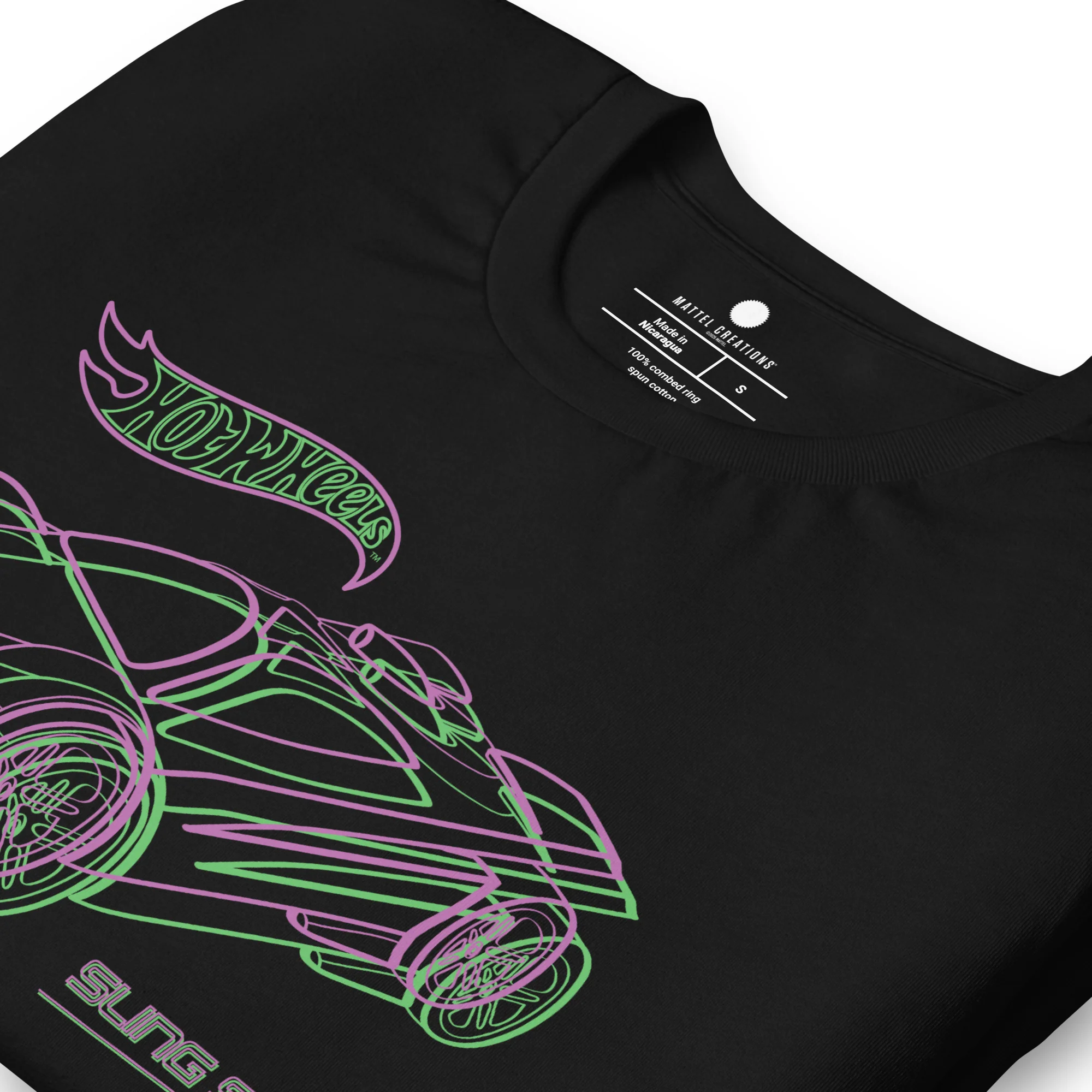 Mattel Creations Hot Wheels MC Revealed Fan-Designed Black T-Shirt