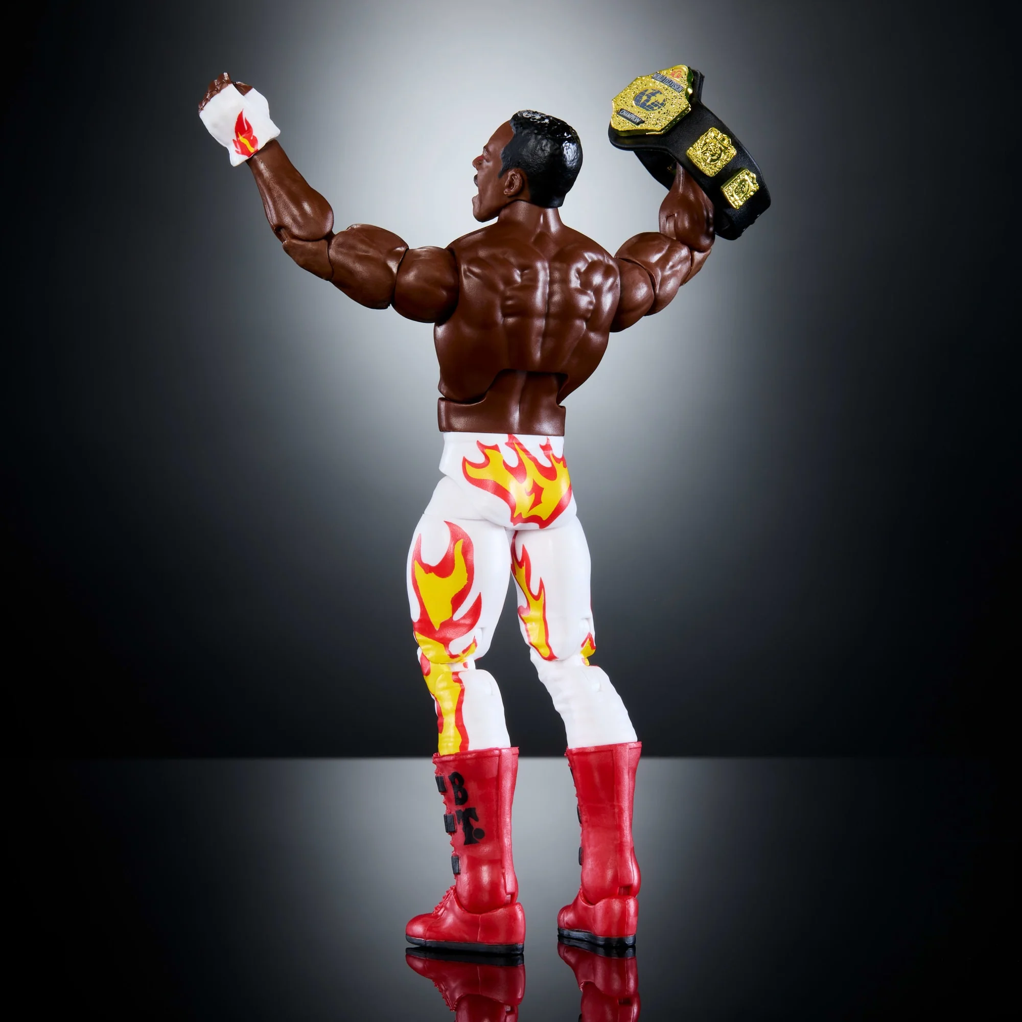 Mattel Creations WWE Elite Collection Monday Night War Booker T Action Figure & Golga Build-A-Figure Parts