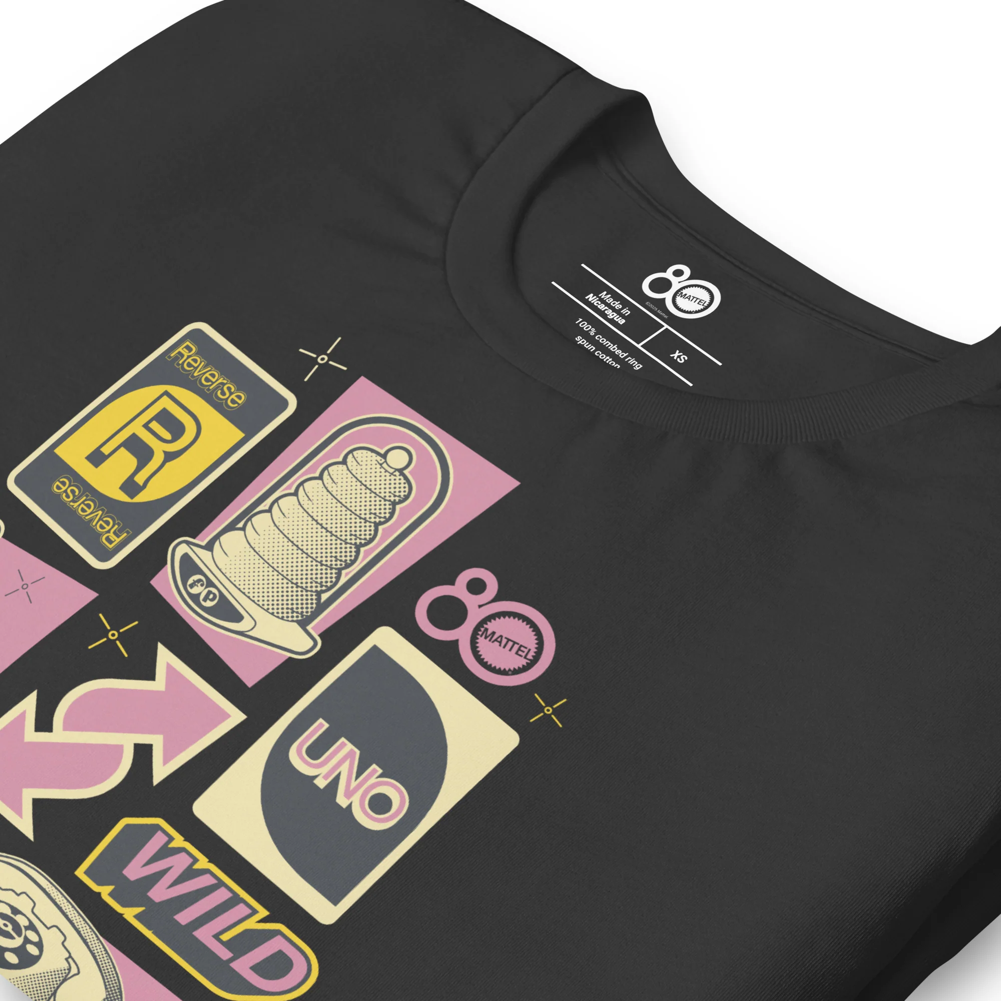 Mattel Creations Mattel 80th Retro Look Black T-Shirt