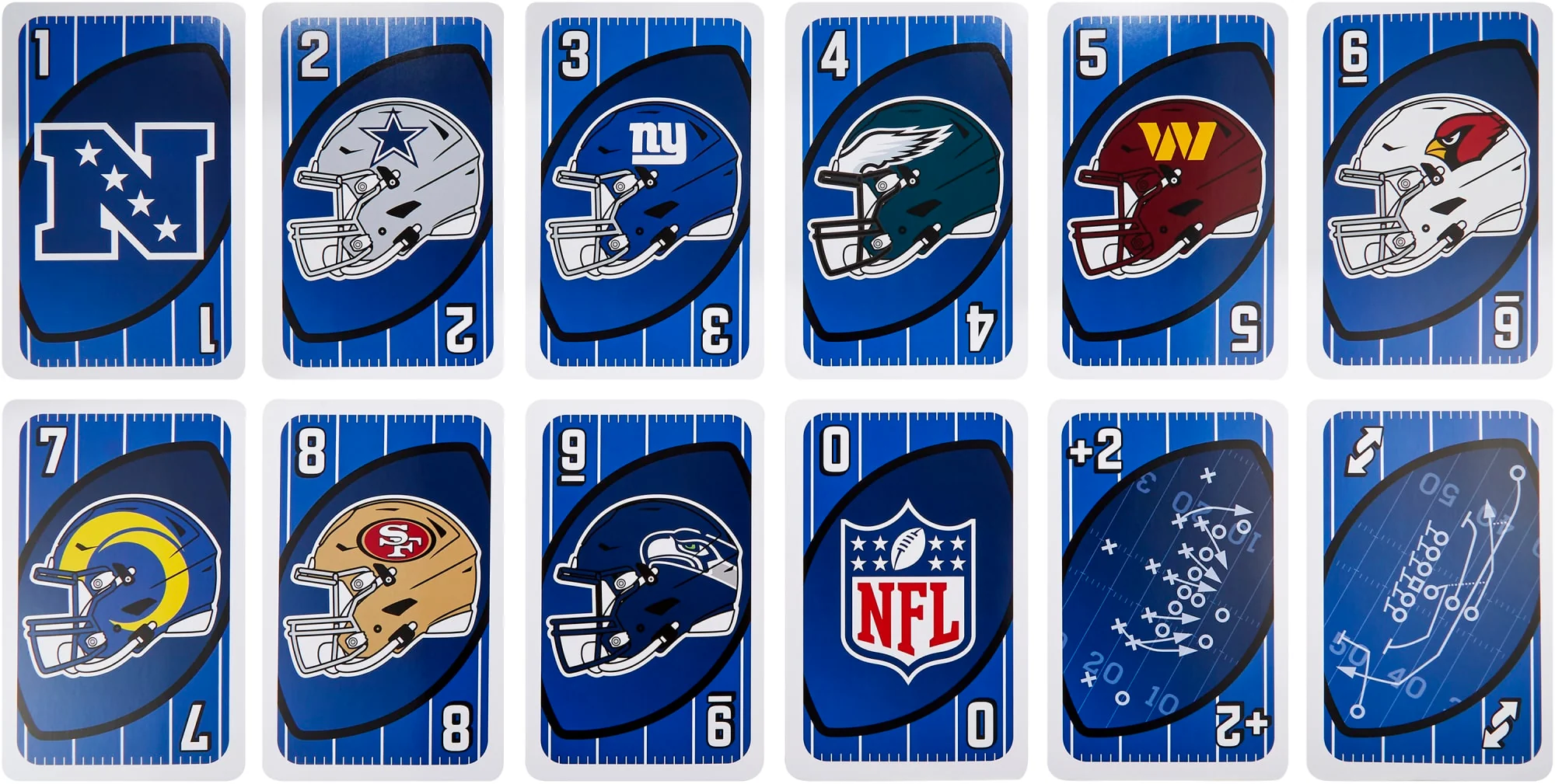 Mattel Creations Giant UNO NFL