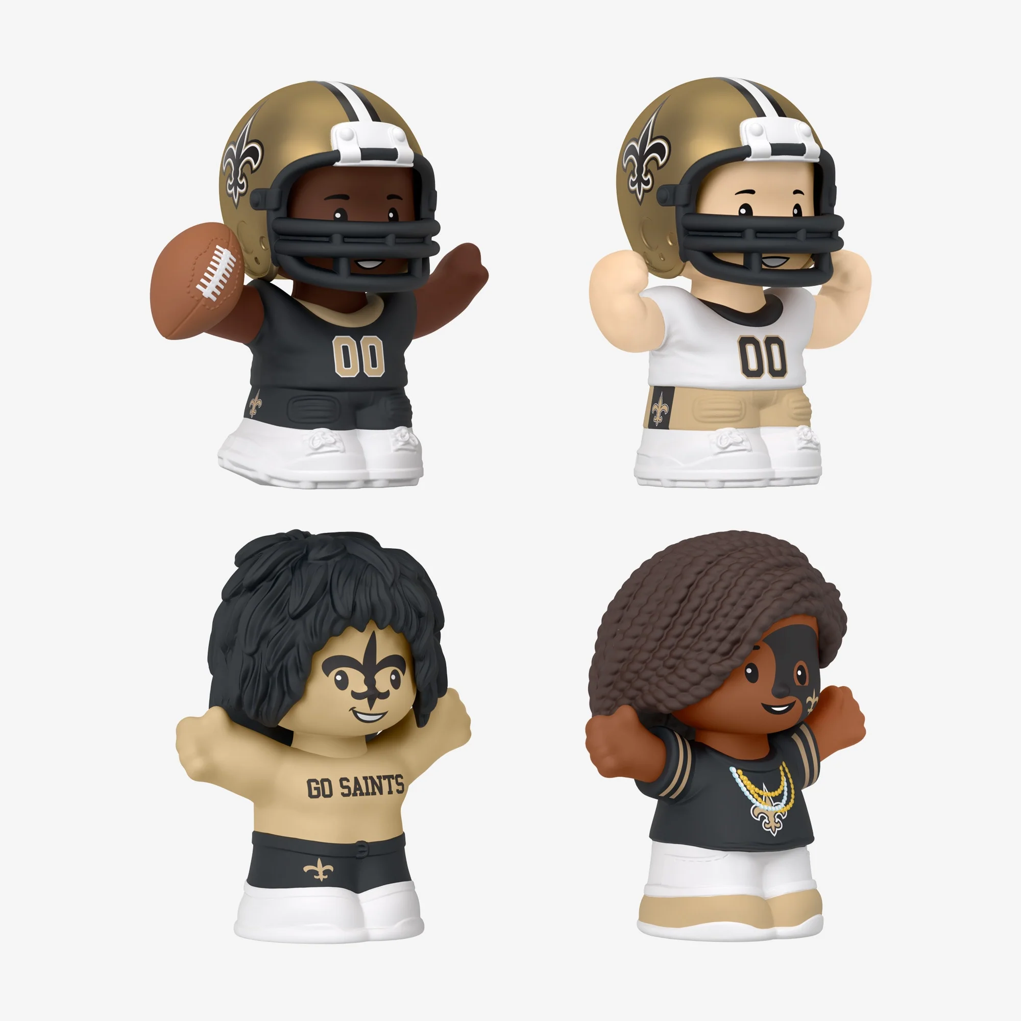 Mattel Creations Little People Collector x NFL New Orleans Saints Set