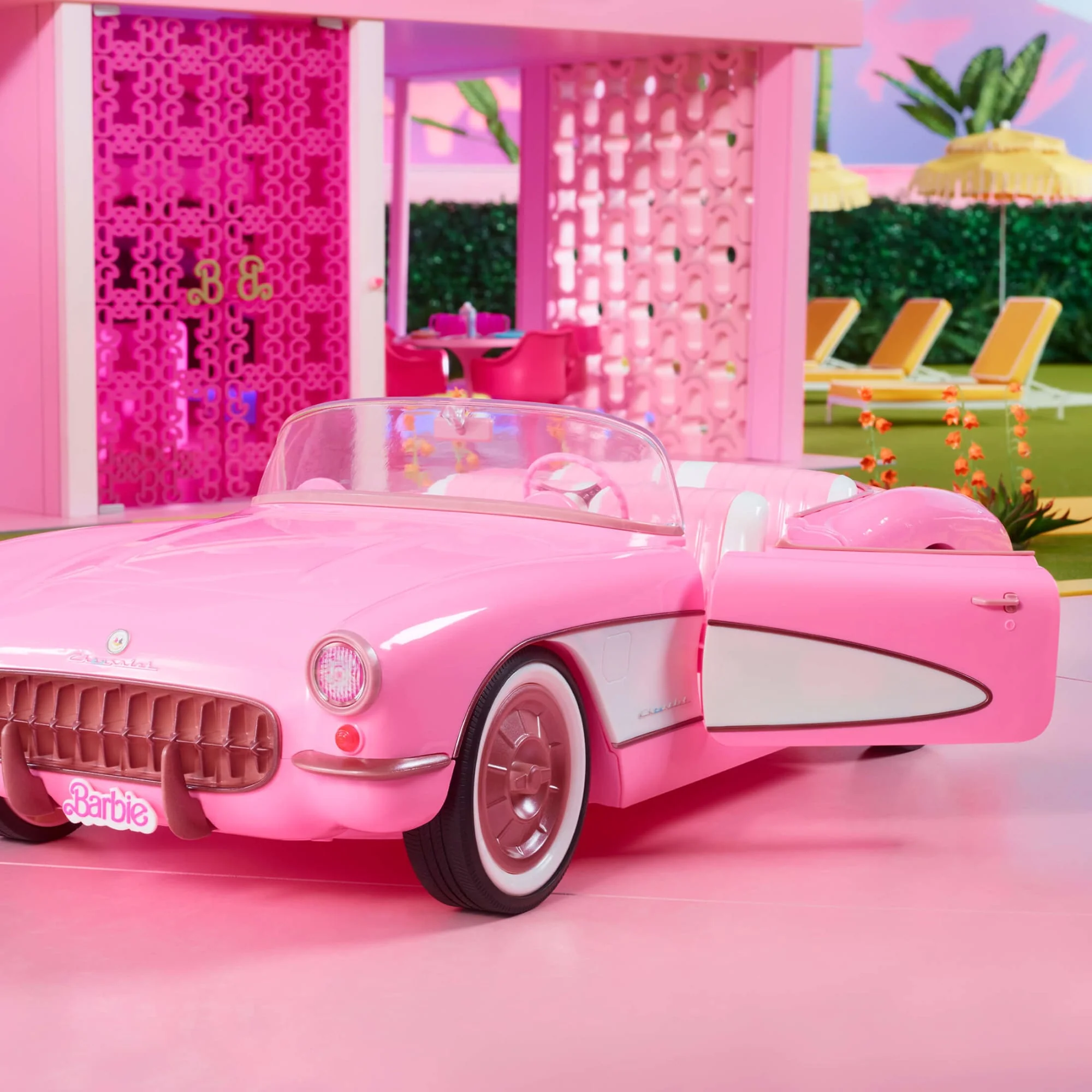 Mattel Creations Barbie The Movie Pink Corvette Convertible