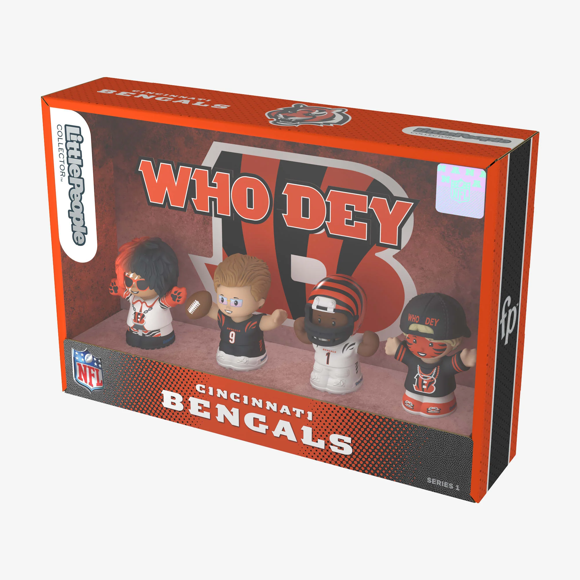 Mattel Creations Little People Collector x NFL Cincinnati Bengals Set