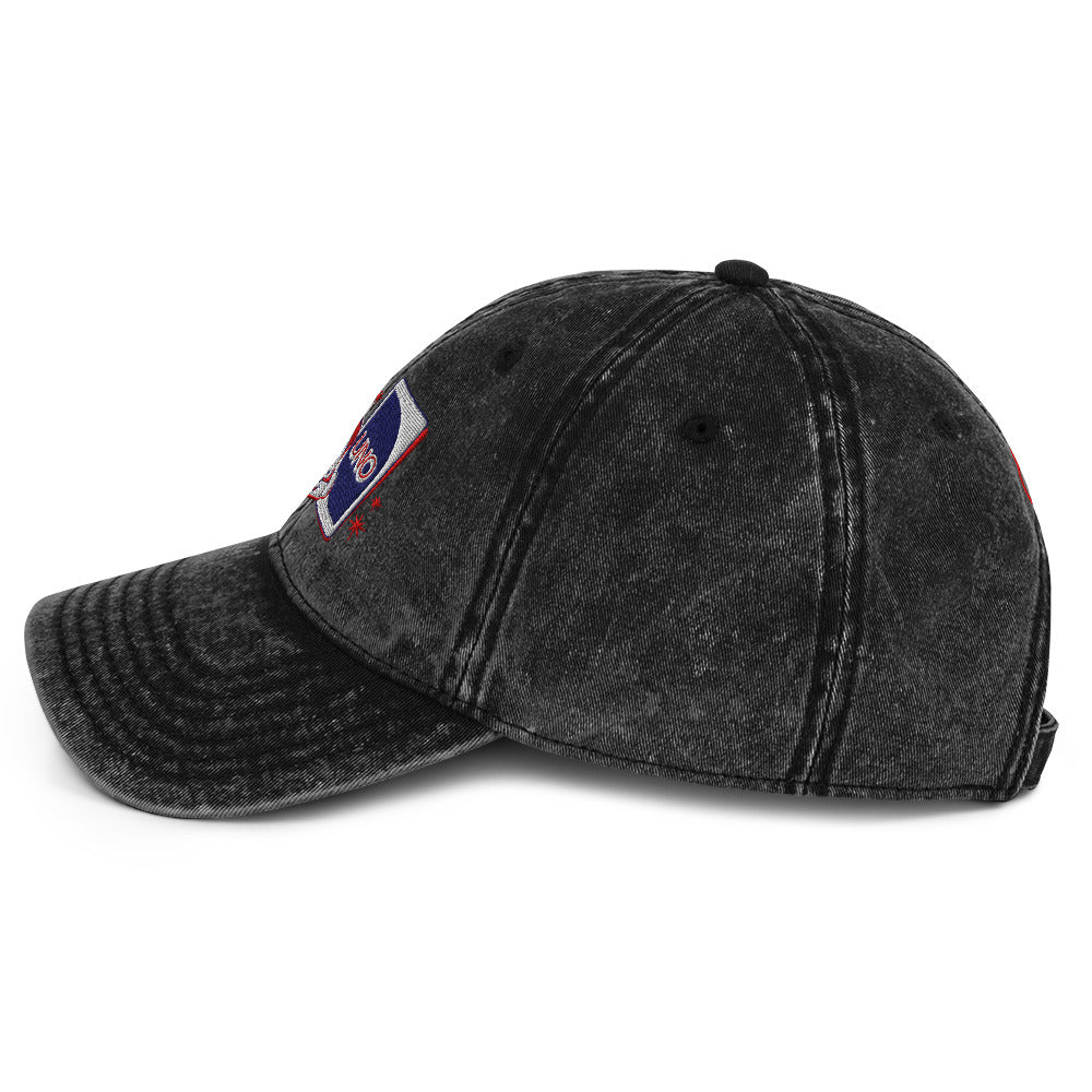 Mattel Creations Mattel 80th Retro Look Black Denim Dad Hat