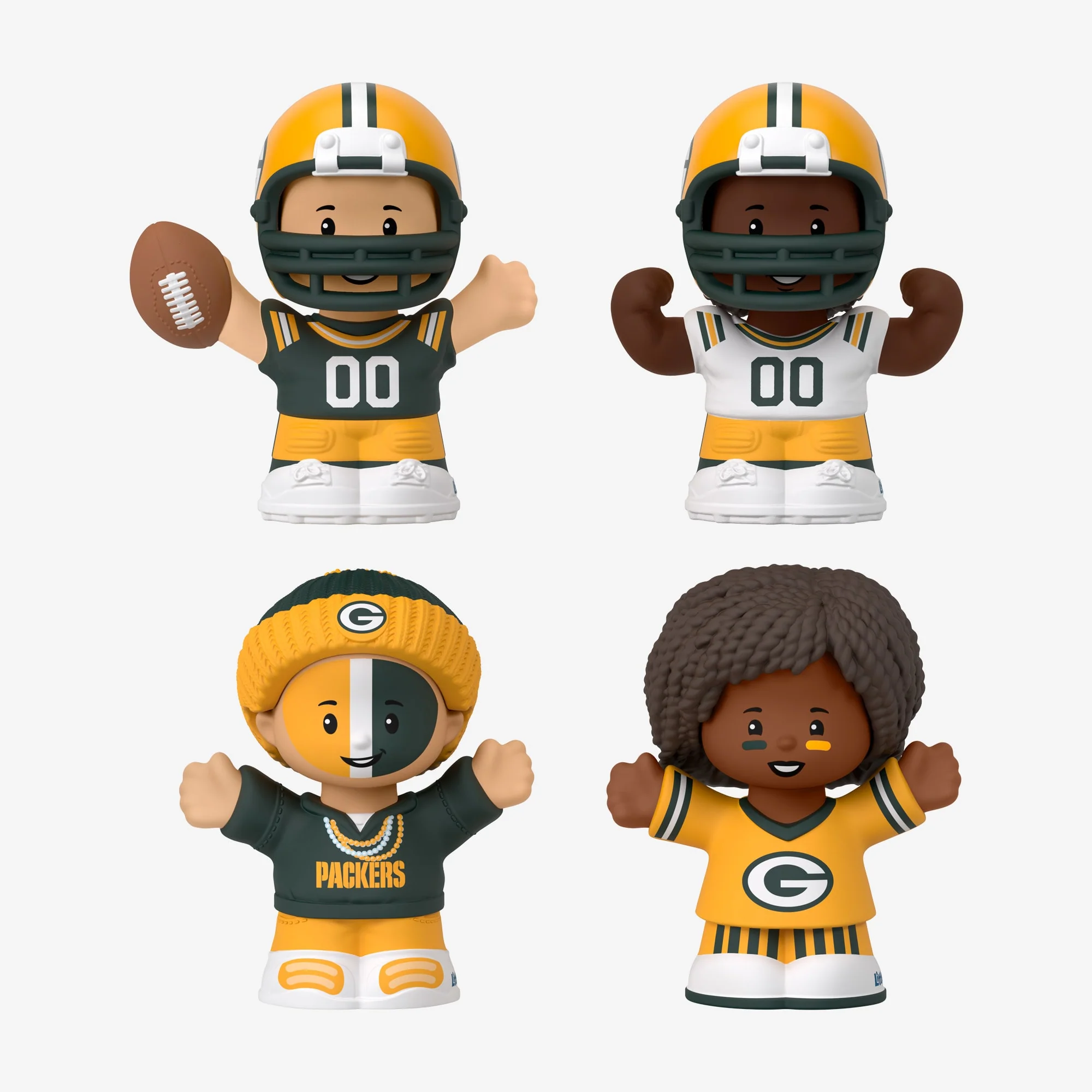 Mattel Creations Little People Collector x NFL Green Bay Packers Set