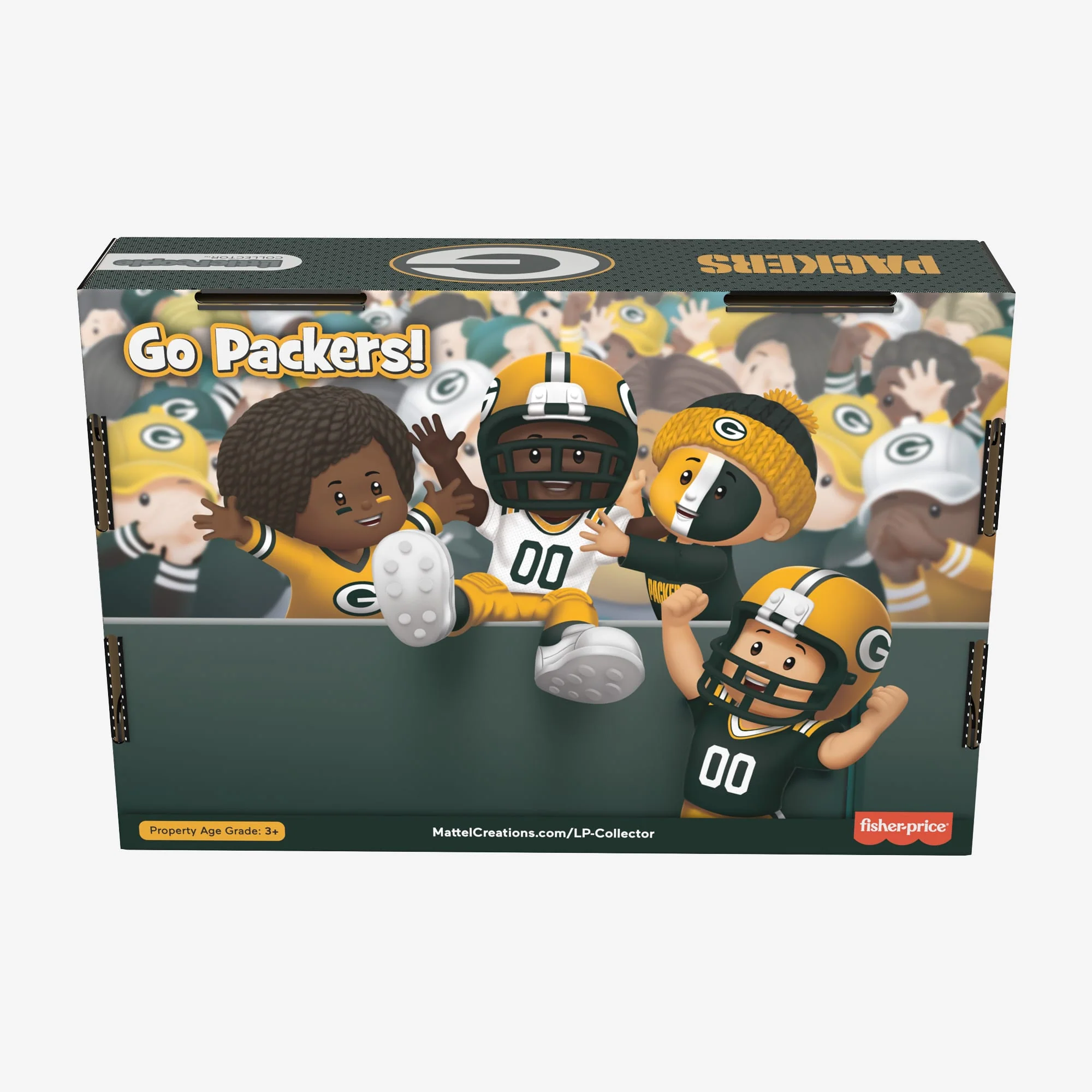 Mattel Creations Little People Collector x NFL Green Bay Packers Set