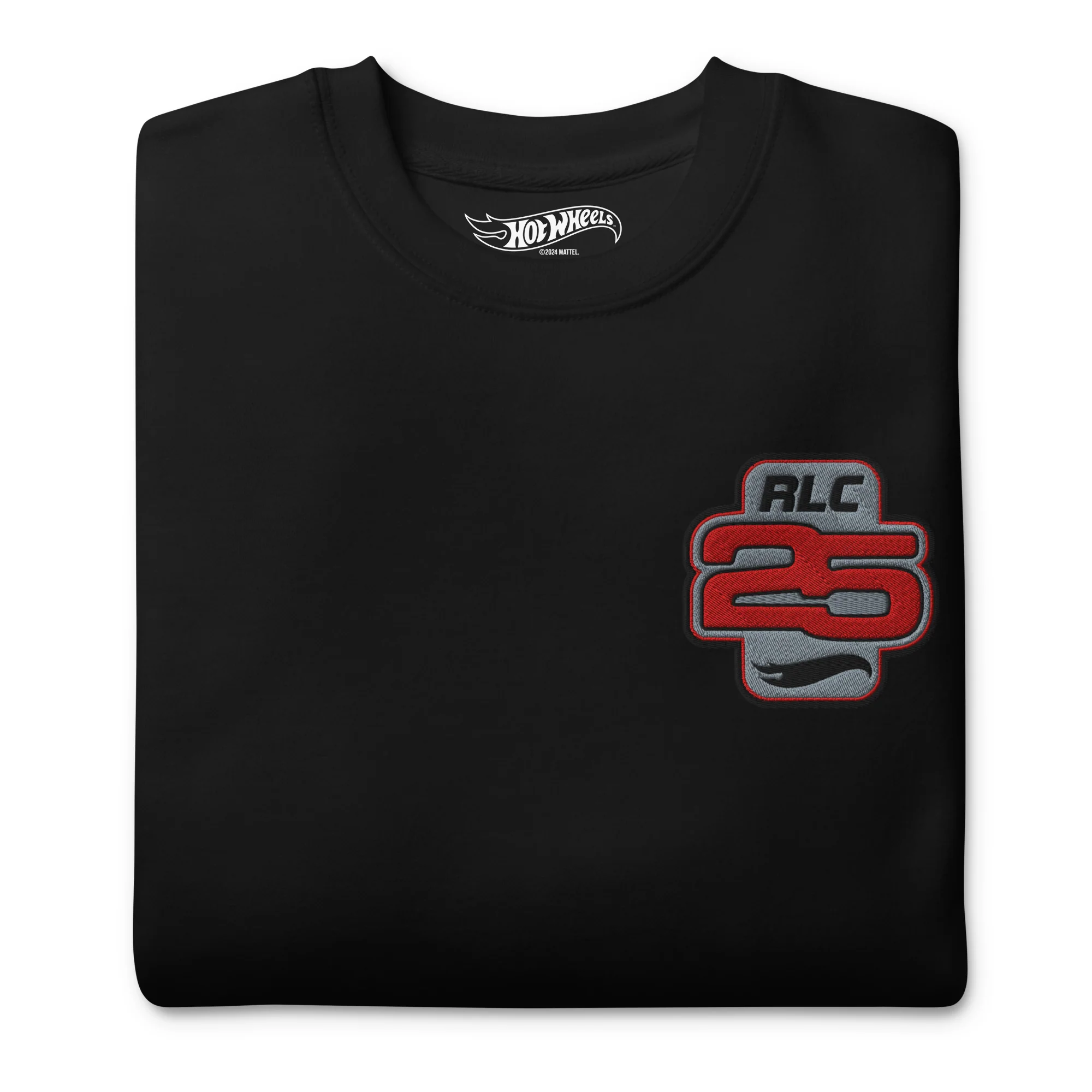 Mattel Creations Hot Wheels 2025 RLC Membership Embroidered Black Sweatshirt