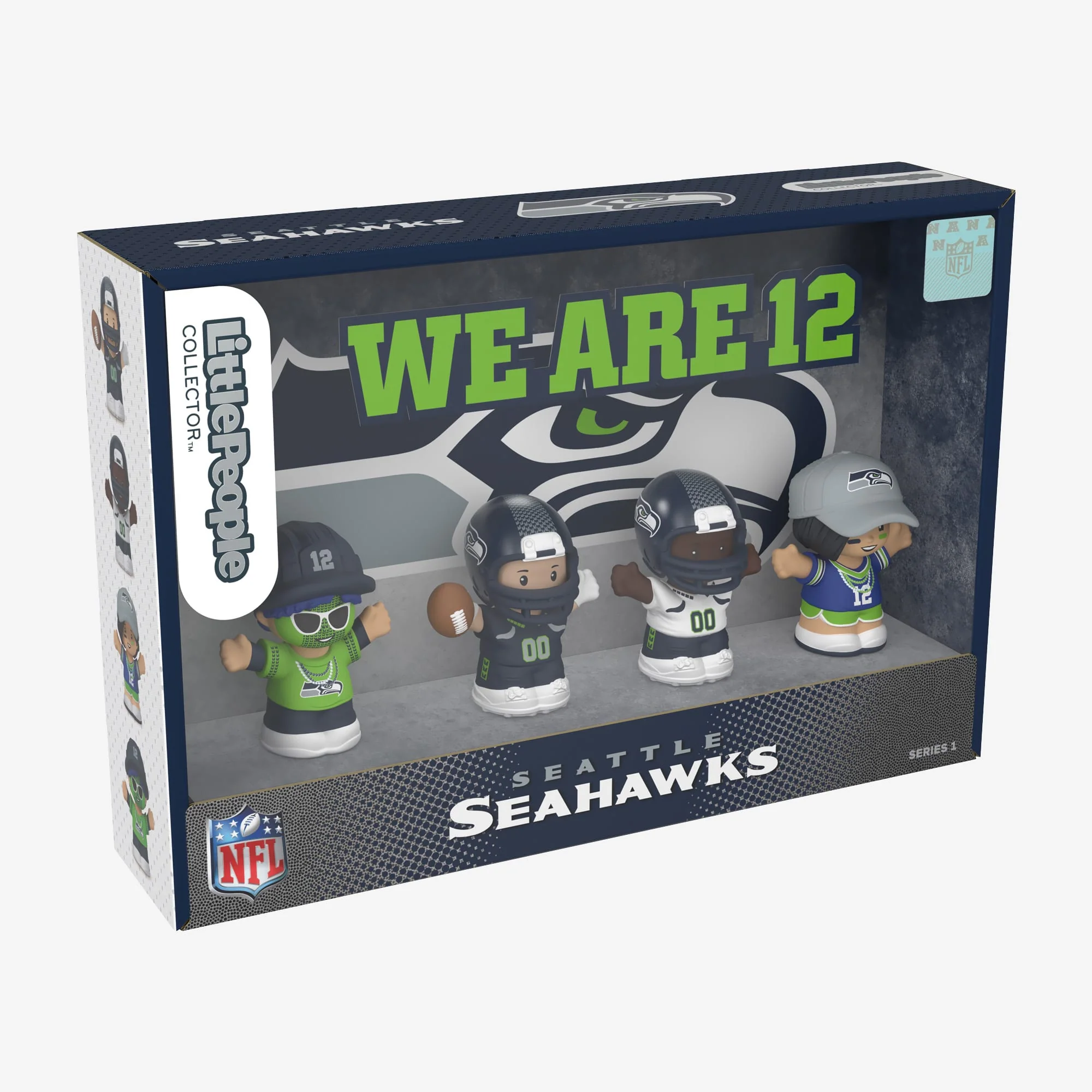 Mattel Creations Little People Collector x NFL Seattle Seahawks Set
