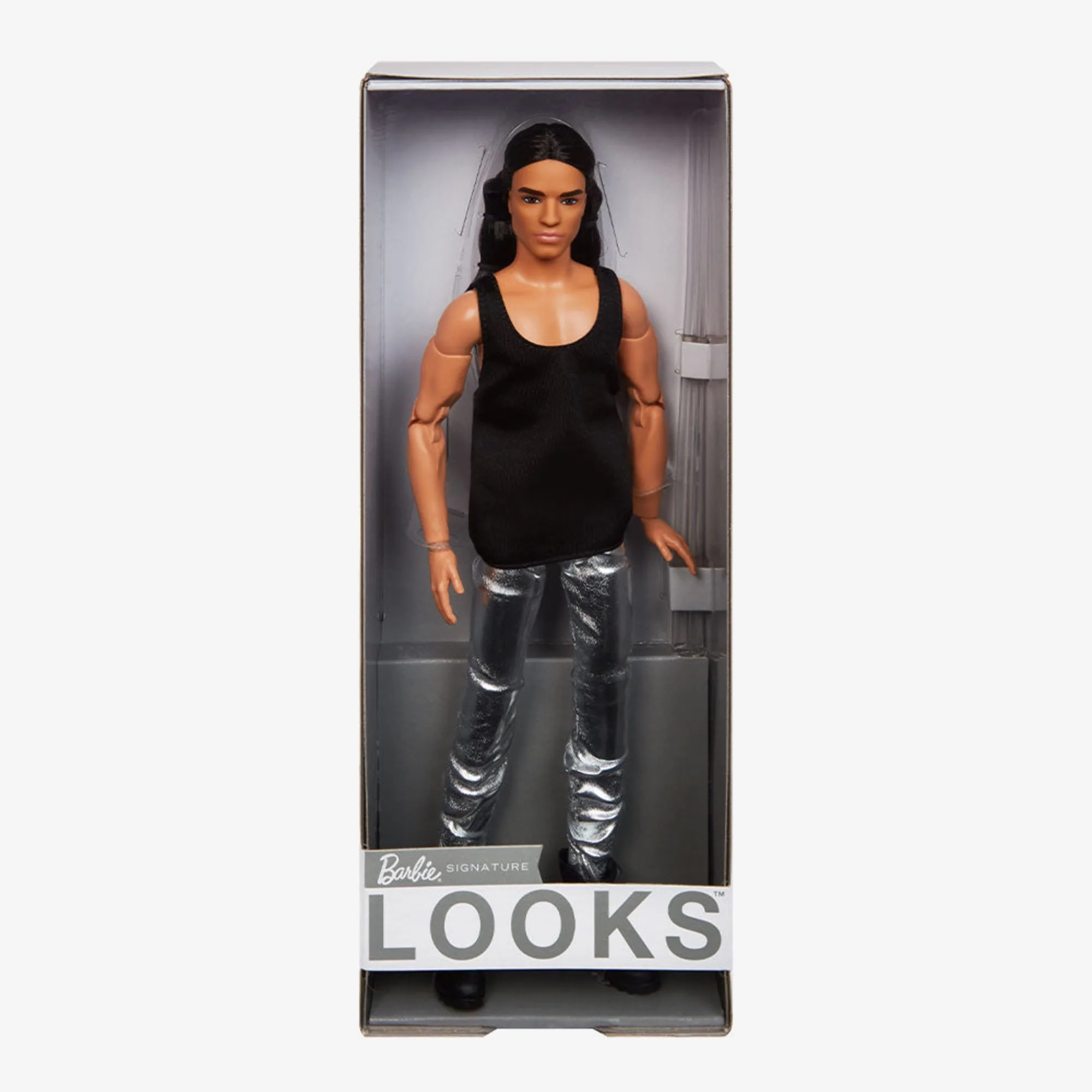 Mattel Creations Barbie Looks Doll (Ken Doll Long Brunette Hair)