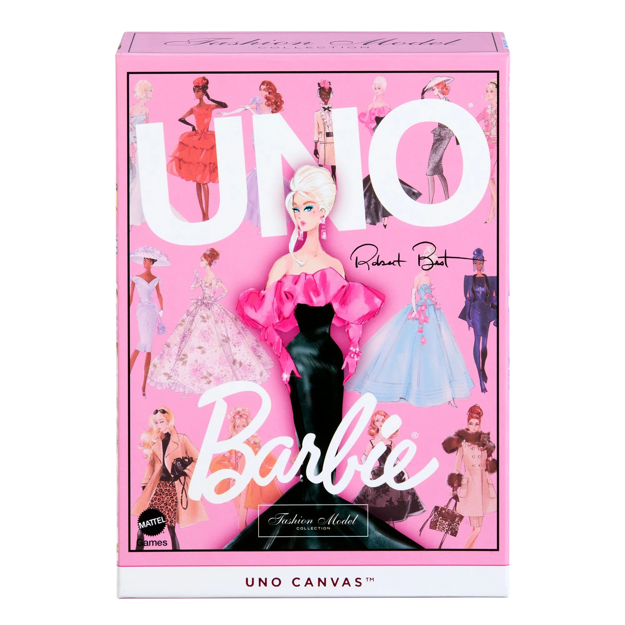 Mattel Creations UNO Canvas Barbie Fashion Model Collection Deck