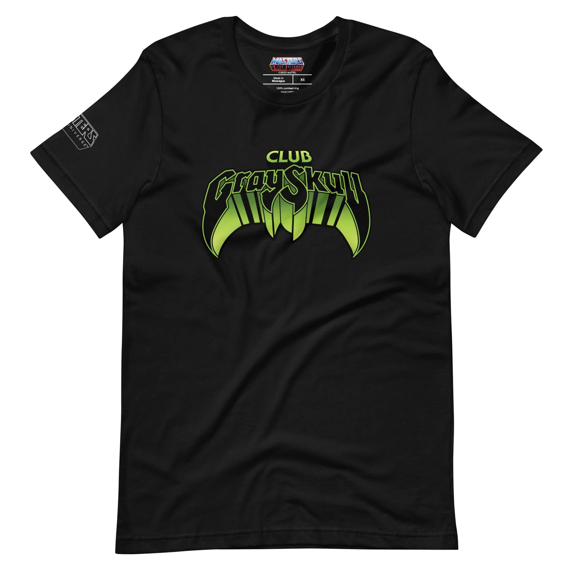 Mattel Creations Masters of the Universe Club Grayskull Black T-Shirt