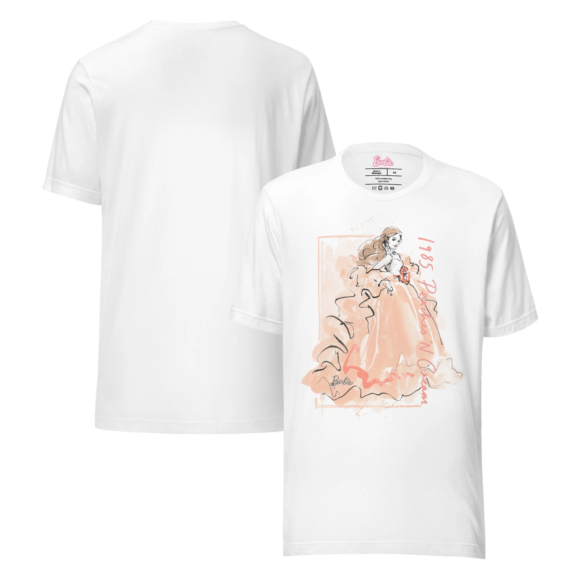 Mattel Creations Barbie Peaches 'n Cream White T-Shirt